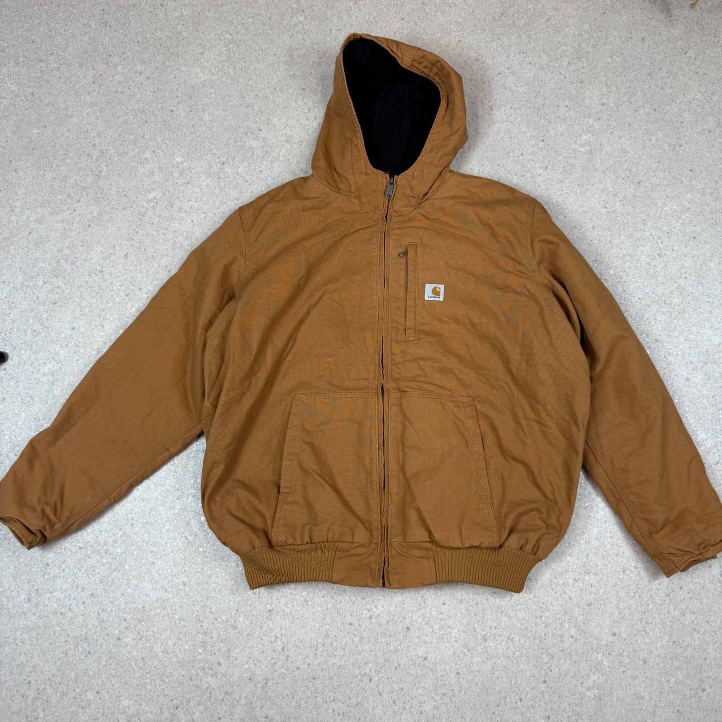 Carhartt Active Jacket 2XL Fleece Lined Hoodie Hooded Full Zip