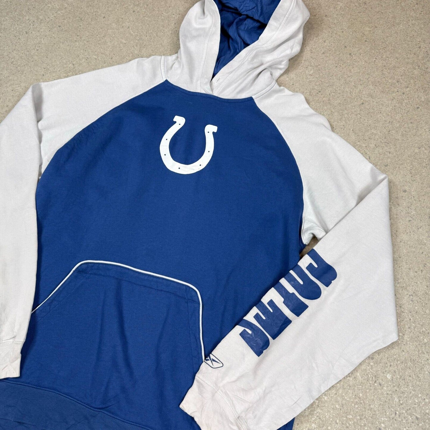 NFL Indianapolis Colts USA Football Hoodie XL Blue White