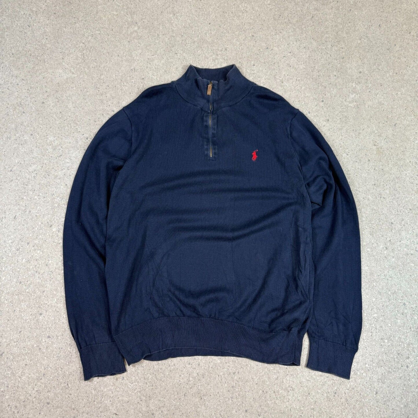 Ralph Lauren 1/4 Zip Jumper XL Navy