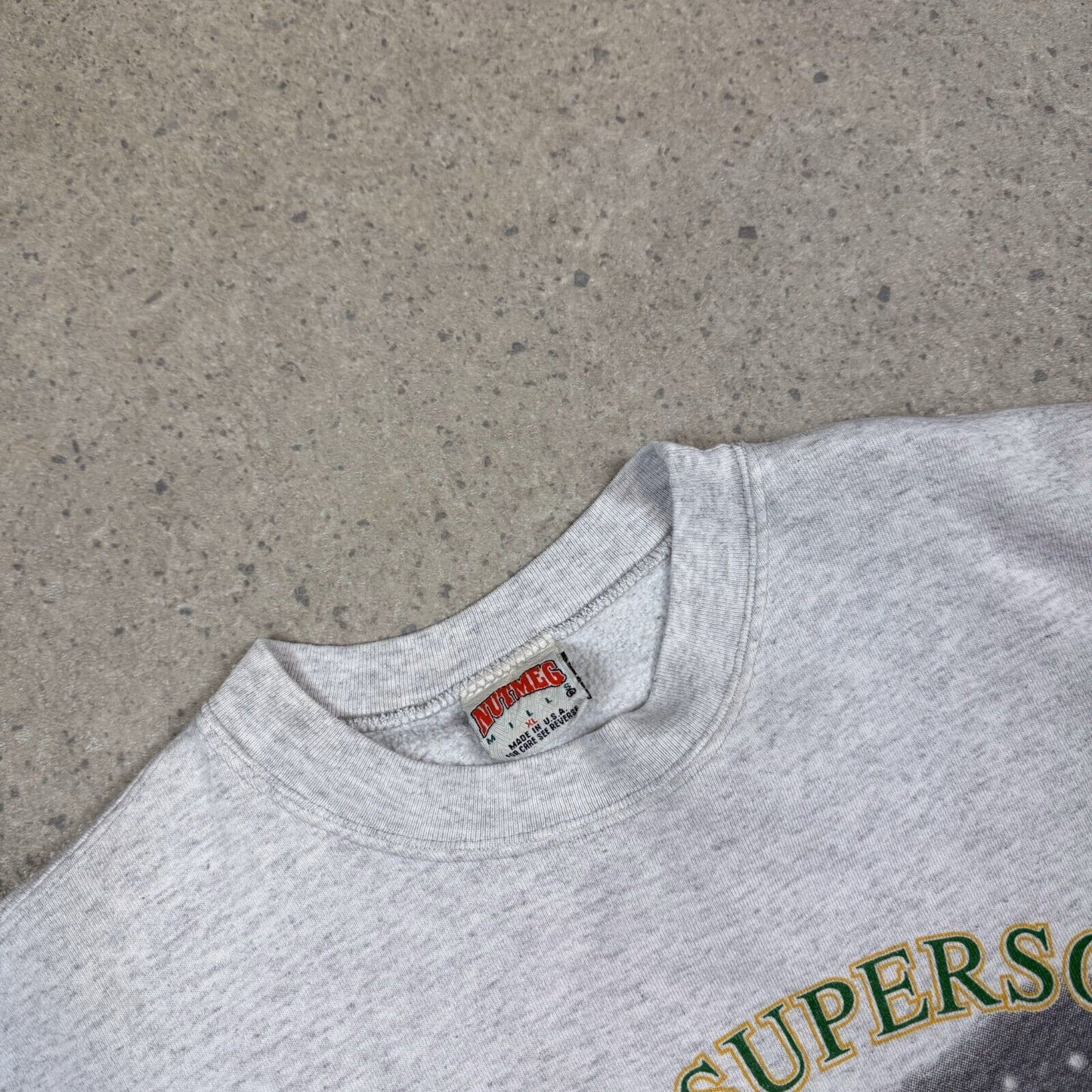 Vintage 90s Seattle Supersonics NBA Sweater Large Gray