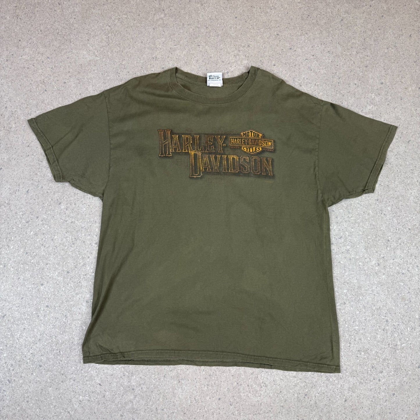 Harley Davidson T Shirt XLDubois PA USA Khaki Green Colourway