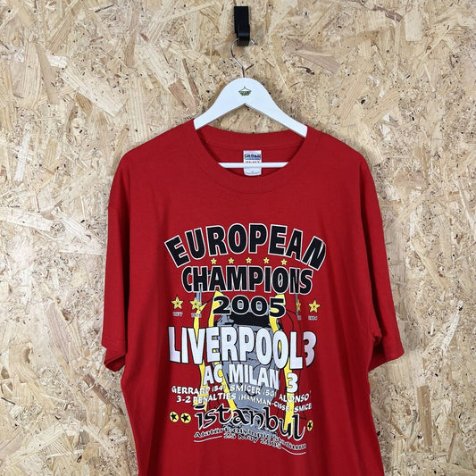 Liverpool European Champions 2005 Graphic T Shirt Men’s XL