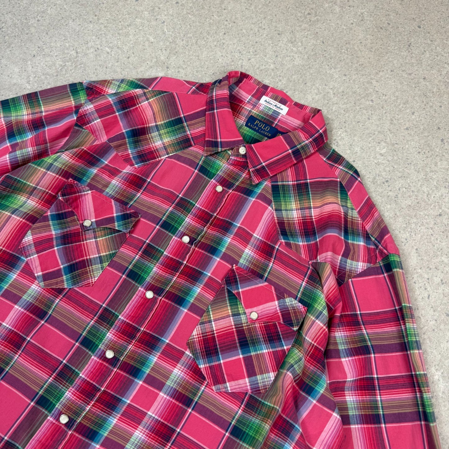 Ralph Lauren Check Shirt 2XL Pink Colourway Relaxed Fit