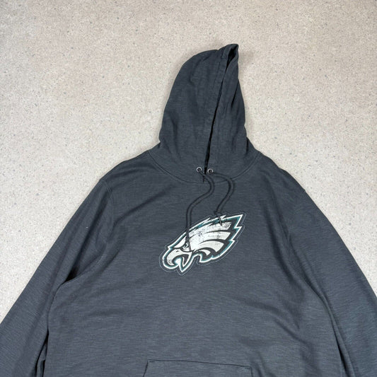 Philadelphia Eagles Hoodie 2XL Grey Majestic