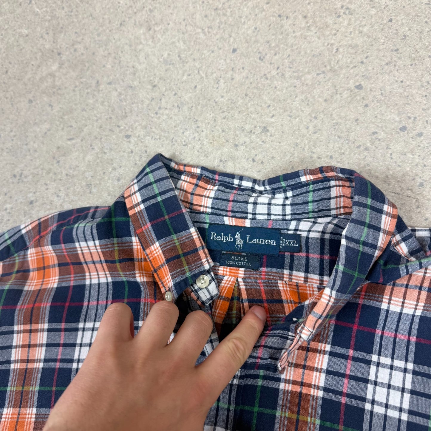 Ralph Lauren Shirt 2XL Multi Check Embroidered Logo Blake Short Sleeve