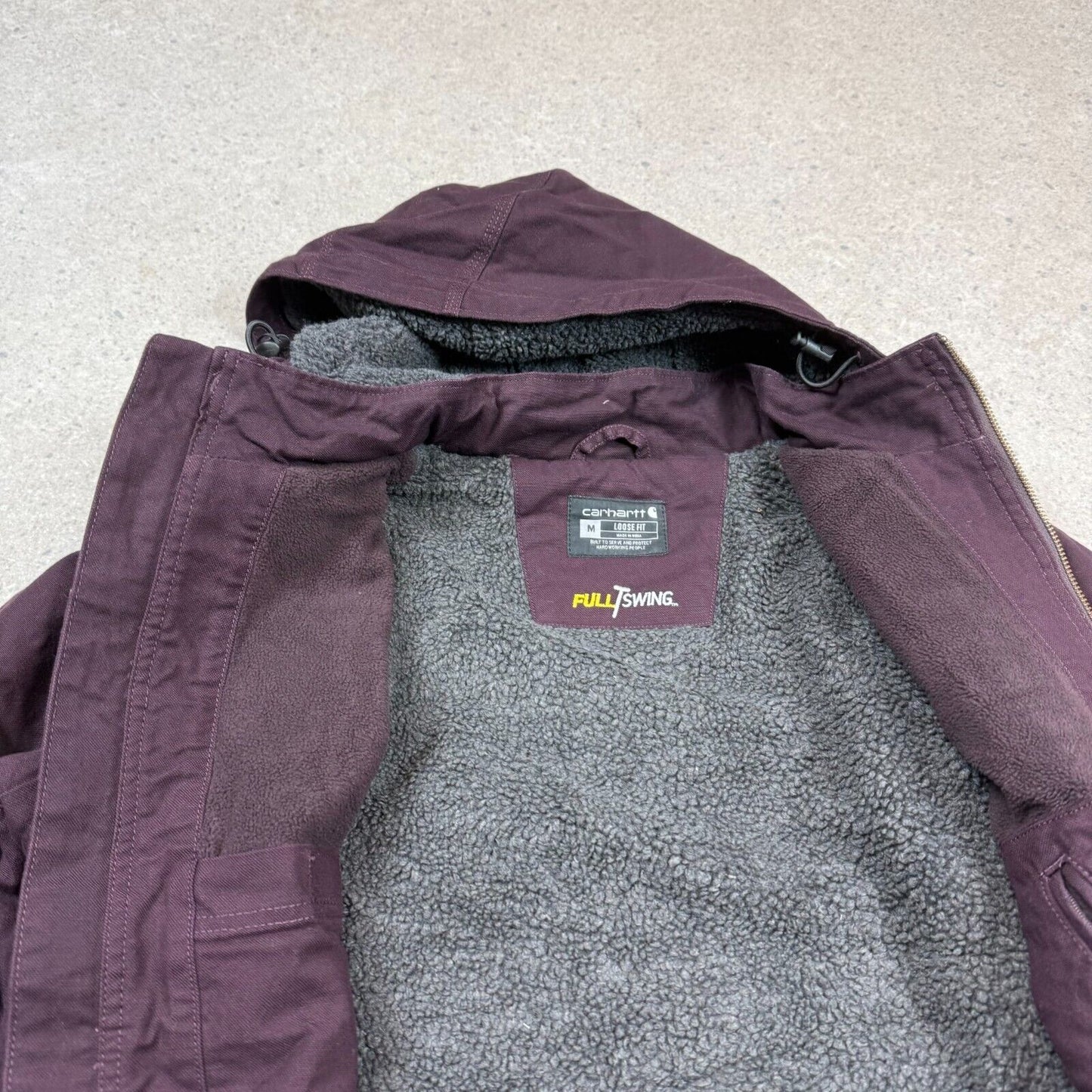 Carhartt Jacket Medium Purple Violet Coloured