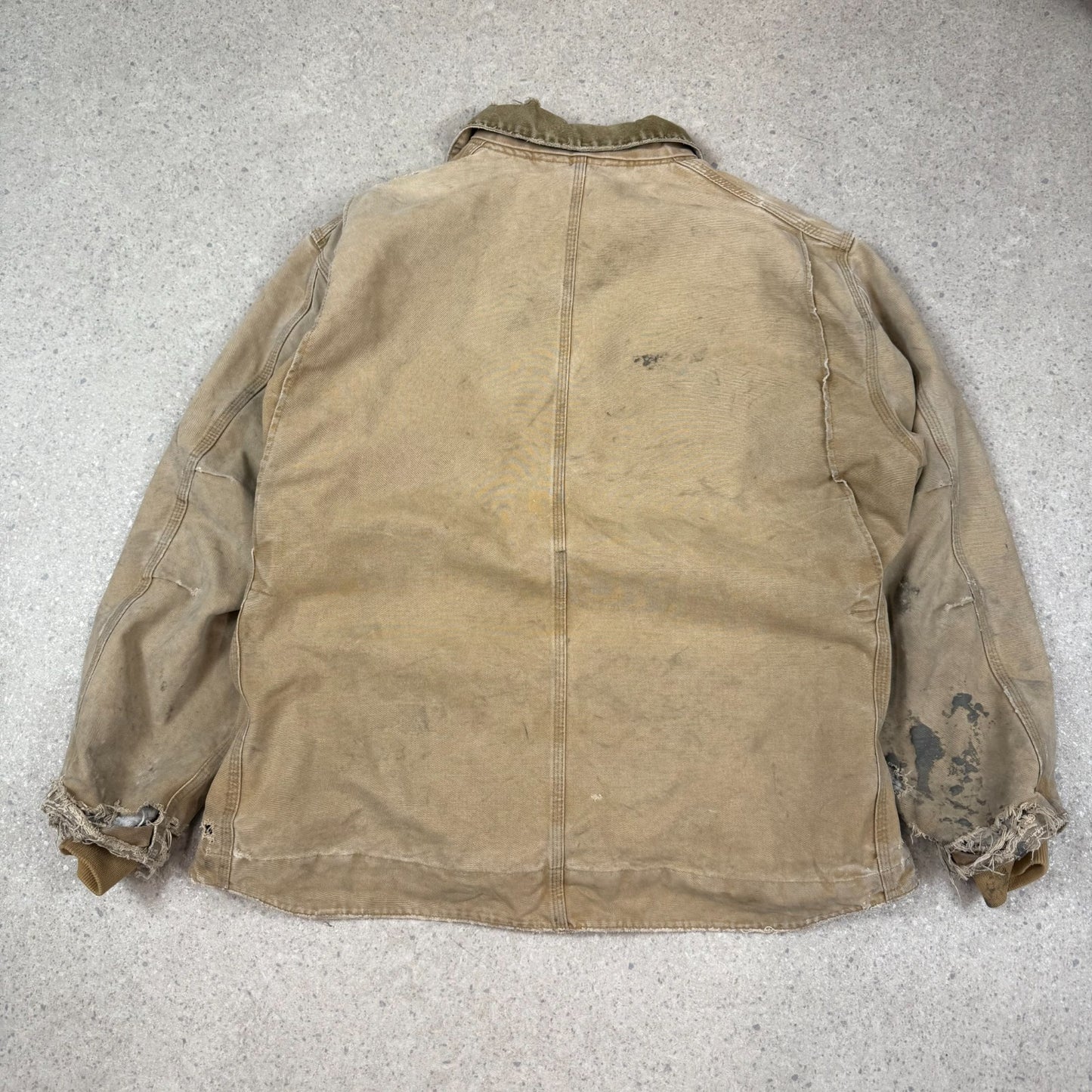 Carhartt Chore Jacket XL Brown Fleece Lined