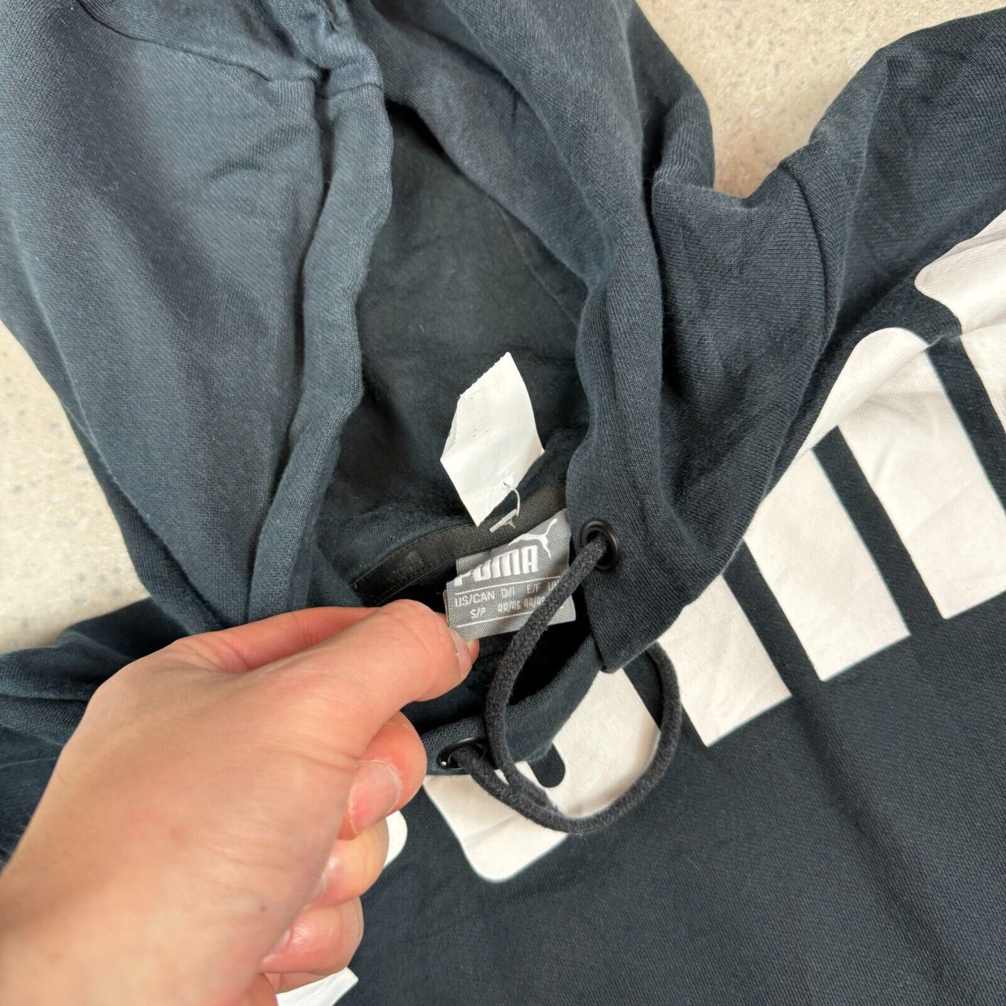 Puma Hoodie Small Black Hooded