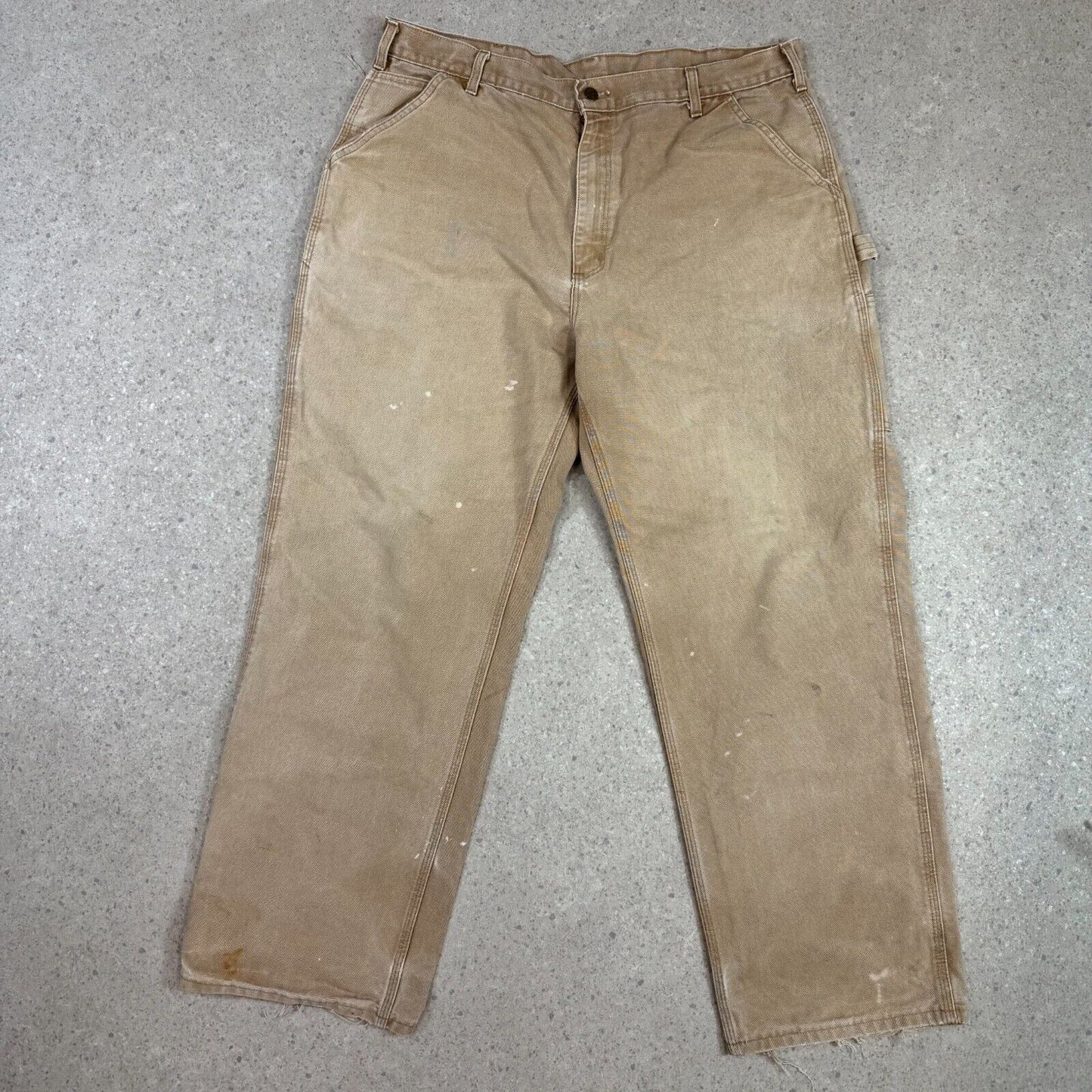 Carhartt Carpenters Pants 40x32 Tan Baggy Fit Vintage