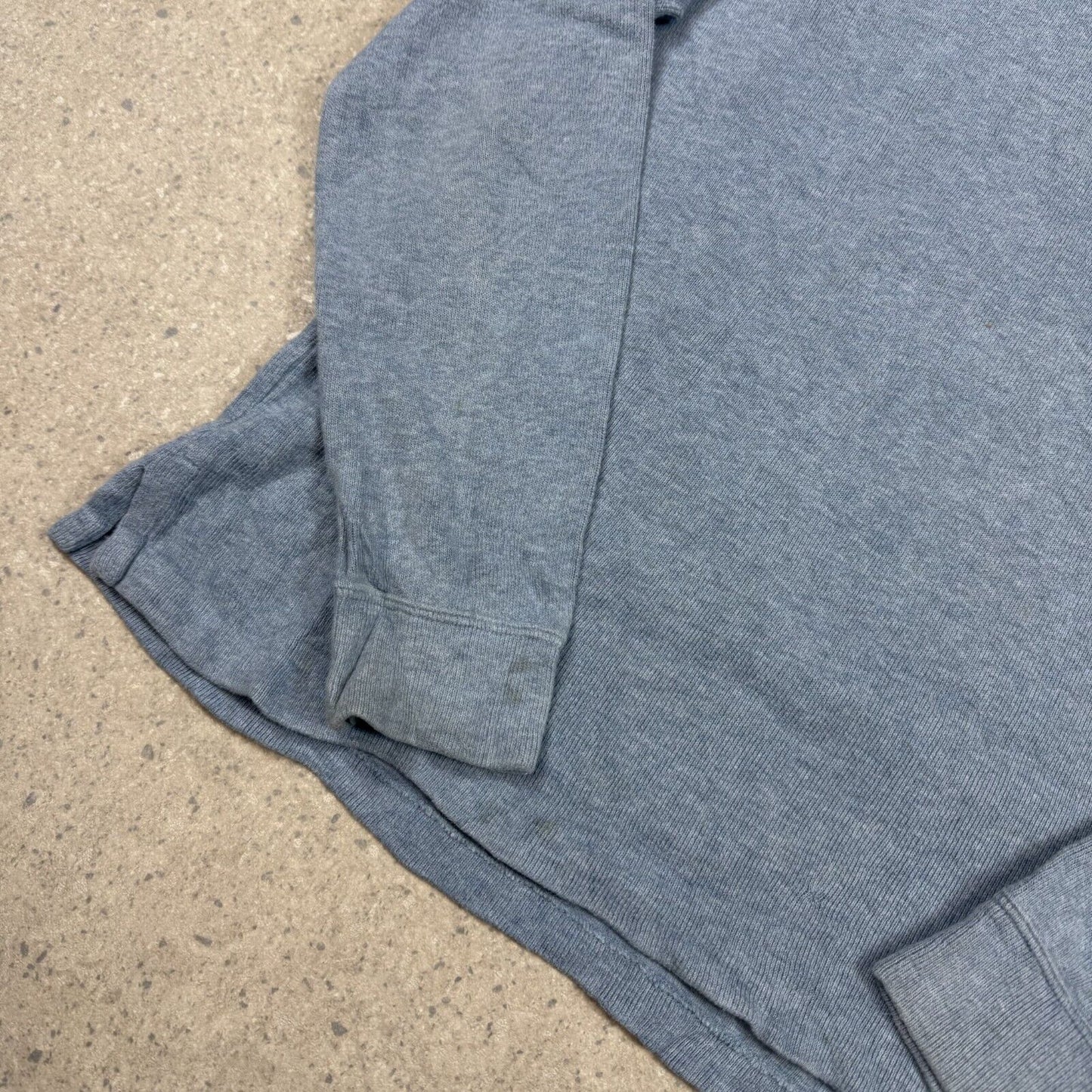 Polo Ralph Lauren 1/4 Zip Jumper Blue Medium White Horse