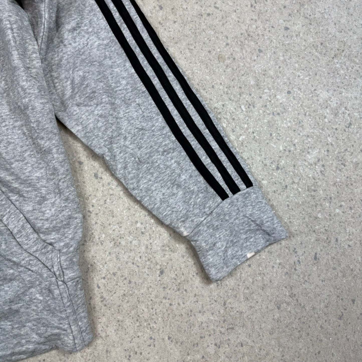 Adidas Hoodie Medium Full Zip Hooded Zip Up Striped
