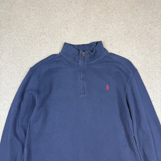 Ralph Lauren 1/4 Zip Jumper S / M Navy