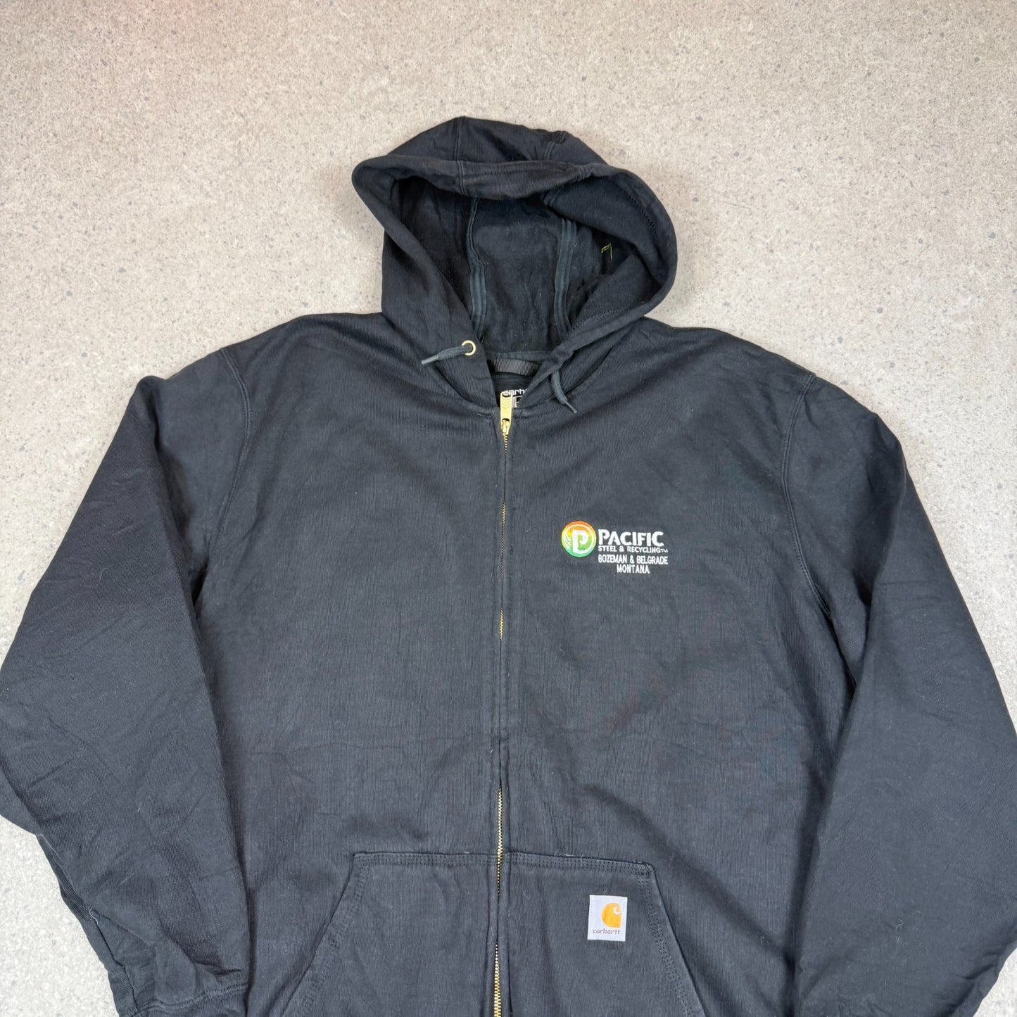Carhartt Zip Up Hoodie XL Black Colourway Heavyweight Hooded