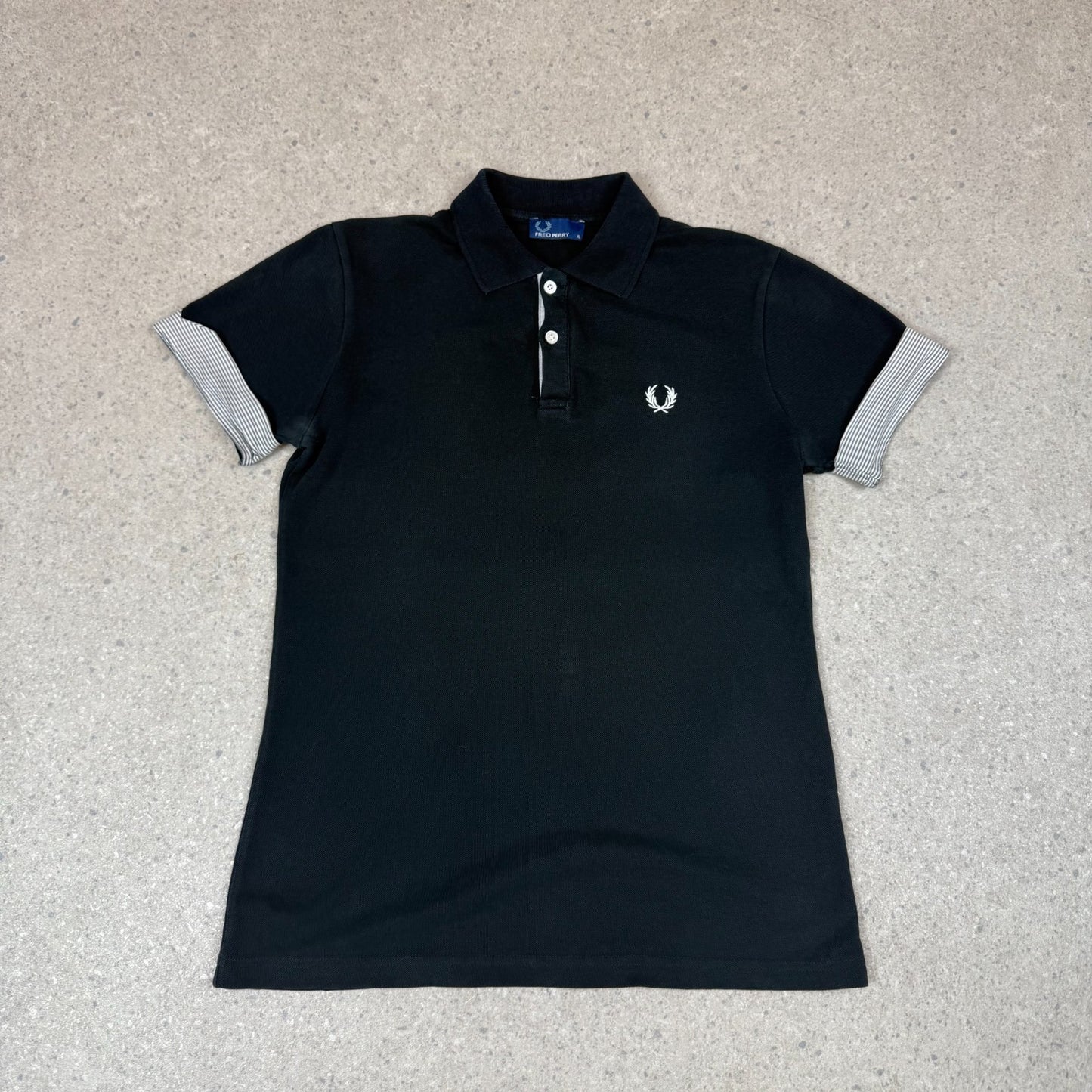 Fred Perry Polo Small Black and White Colourway