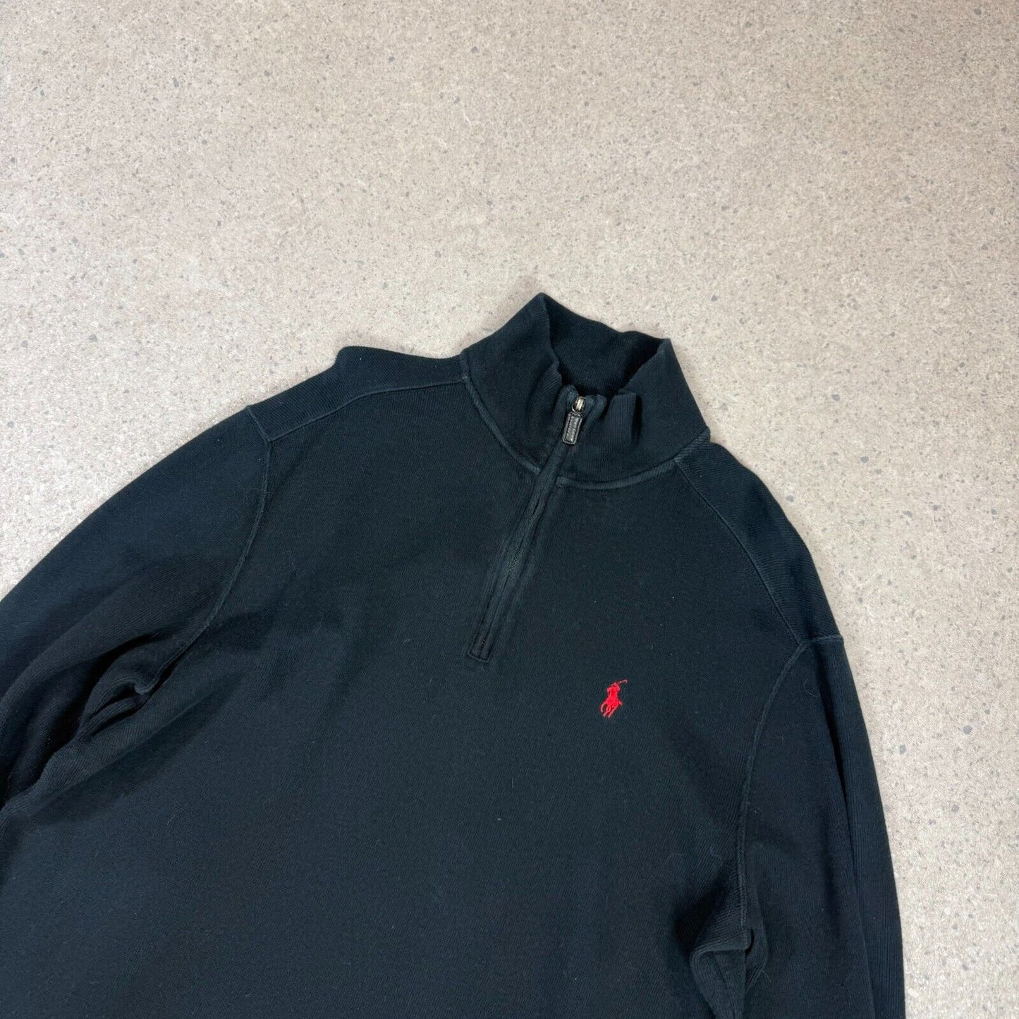 Ralph Lauren 1/4 Zip Jumper Medium / Large Black