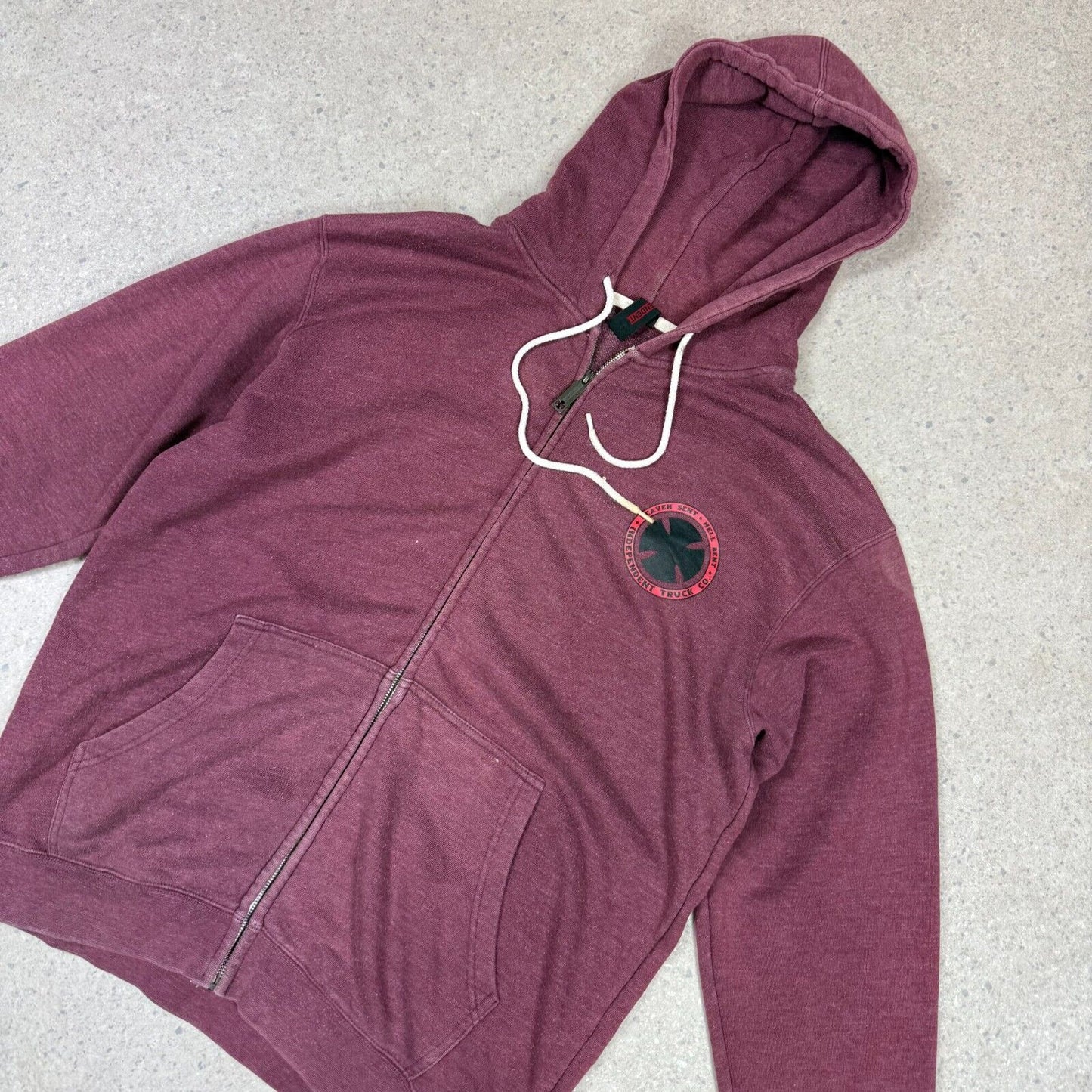 Independent Hoodie Large Burgundy Colourway Big Logo Vintage Skatewear