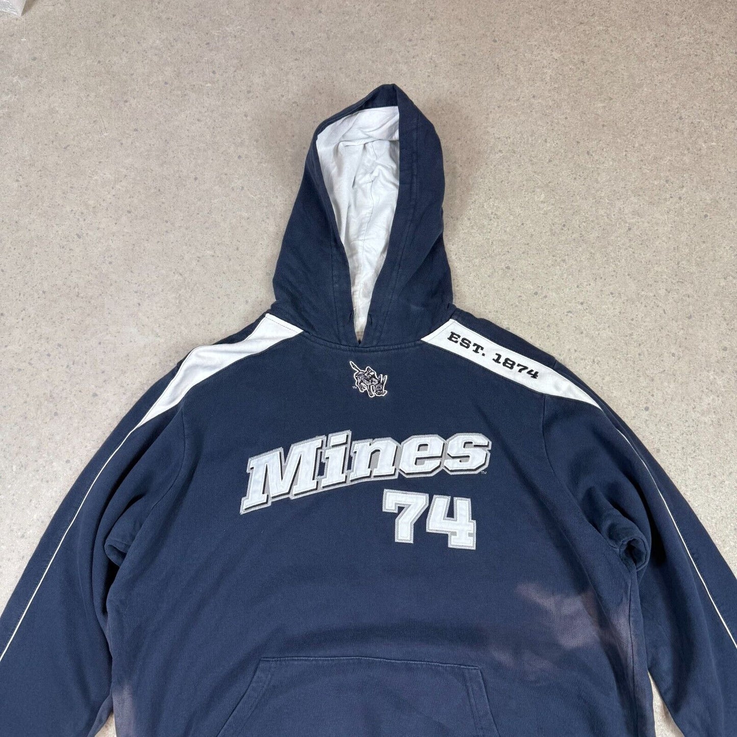 Champion Hoodie 2XL Navy Mines 74