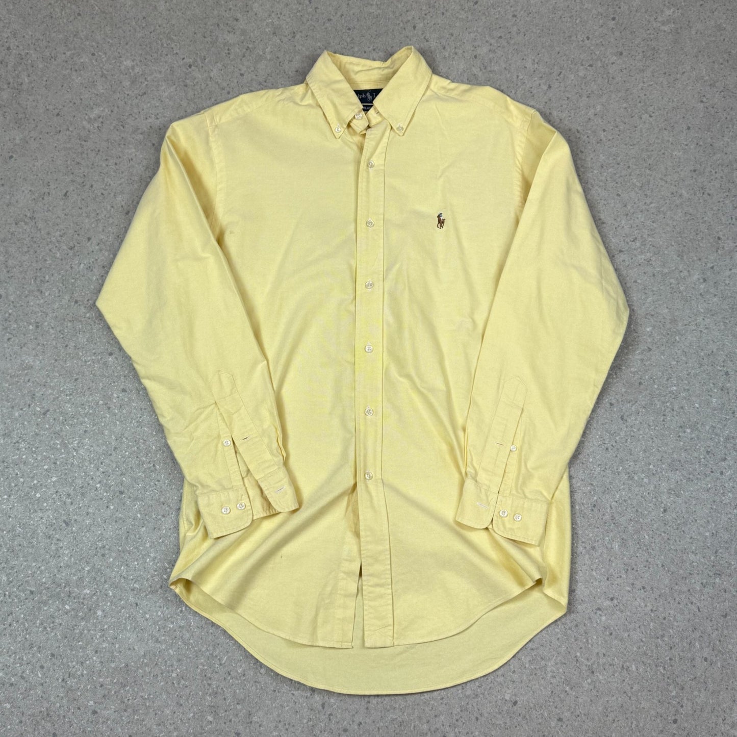 Ralph Lauren Shirt Medium Yellow Colourway Embroidered Logo