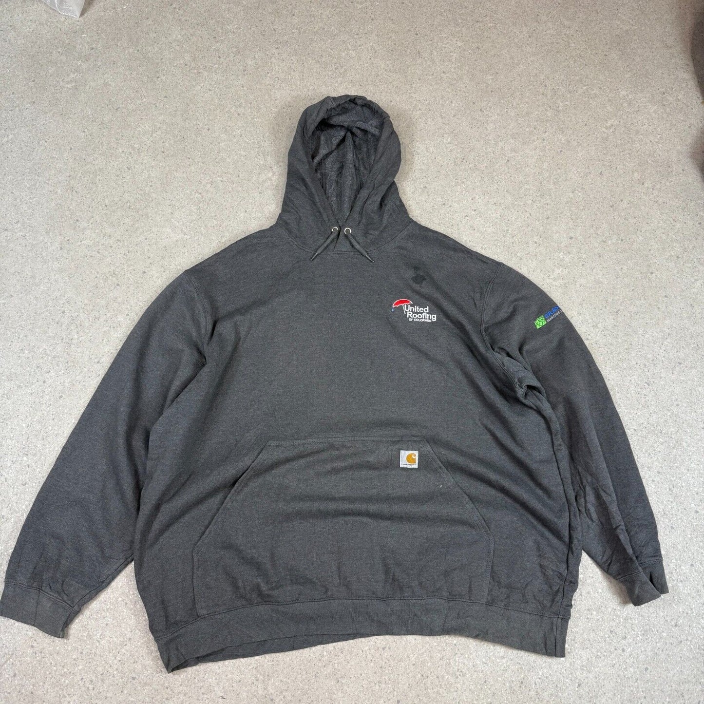 Carhartt Hoodie 3XL Loose Fit Grey Oversized Colardo
