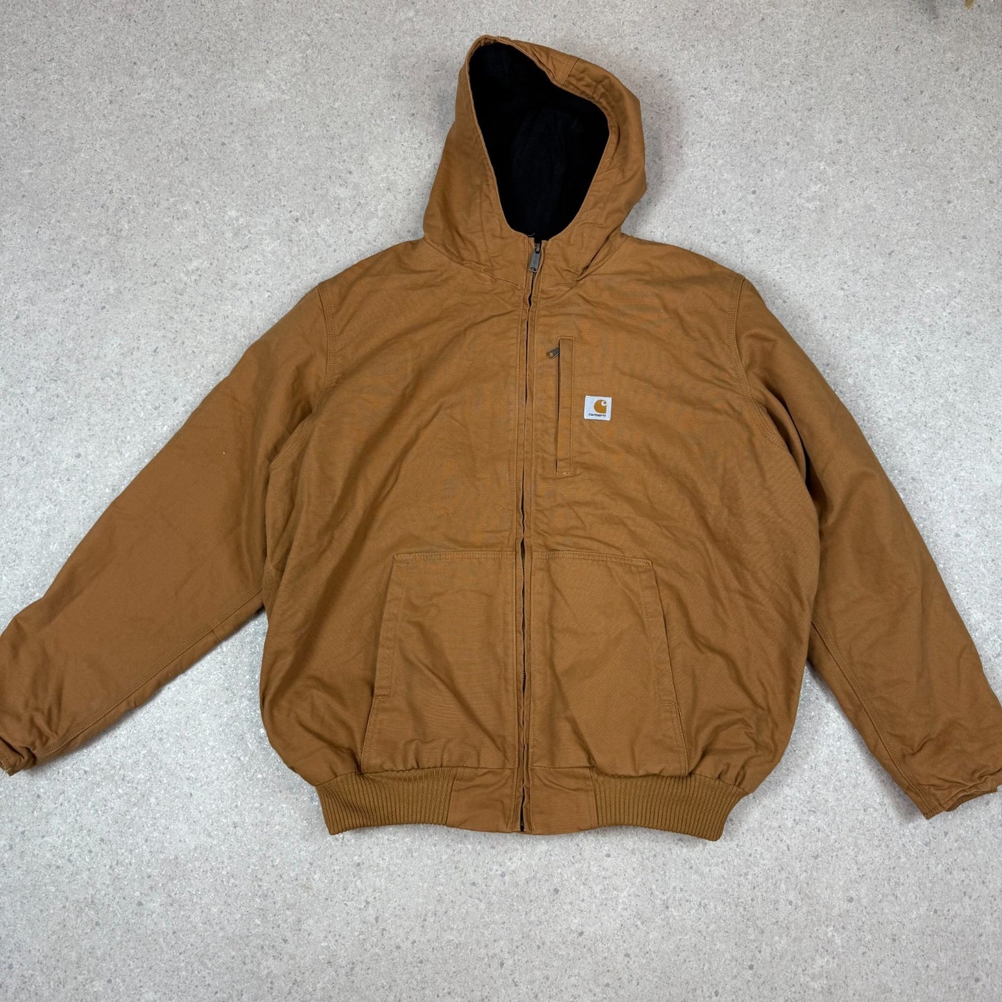Carhartt Active Jacket 2XL Fleece Lined Hoodie Hooded Full Zip