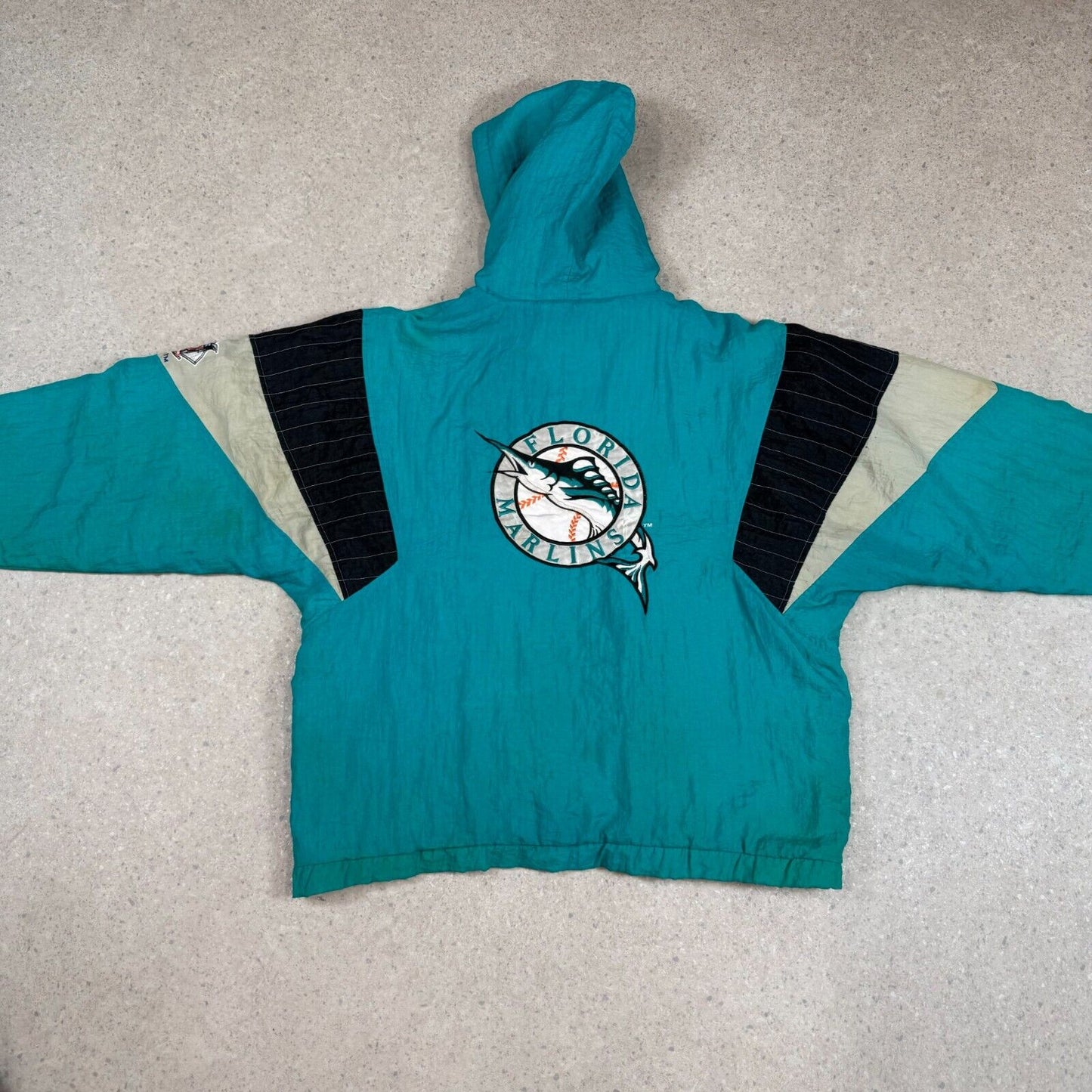 Florida Marlins Starter Jacket Large XL Vintage Turquoise 90s
