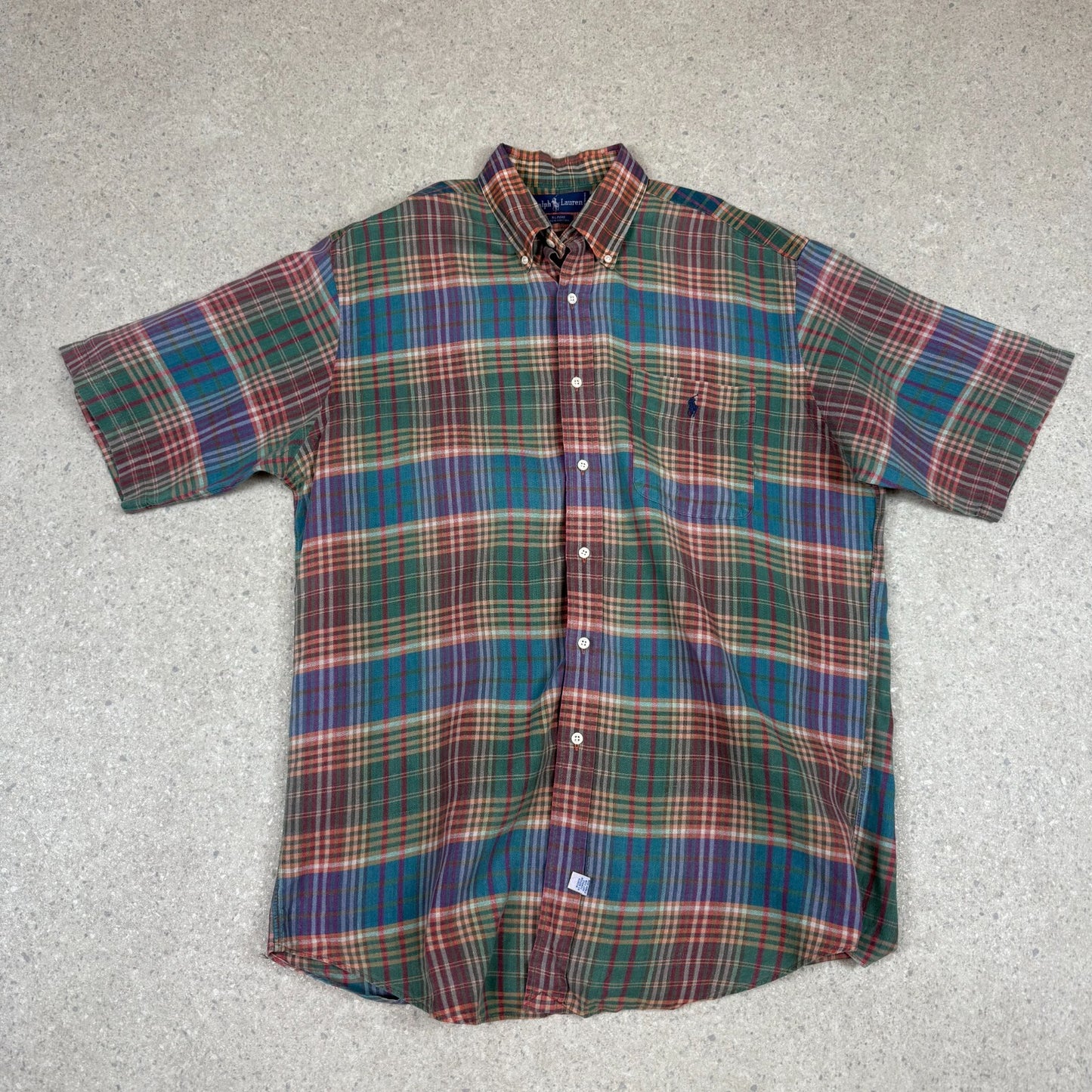 Ralph Lauren Short Sleeve Shirt M/L Blake Cotton Embroidered Logo Button Down