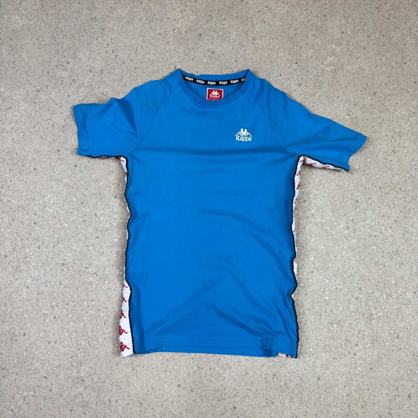 Kappa Kids Large T Shirt Baby Blue Short Sleeve