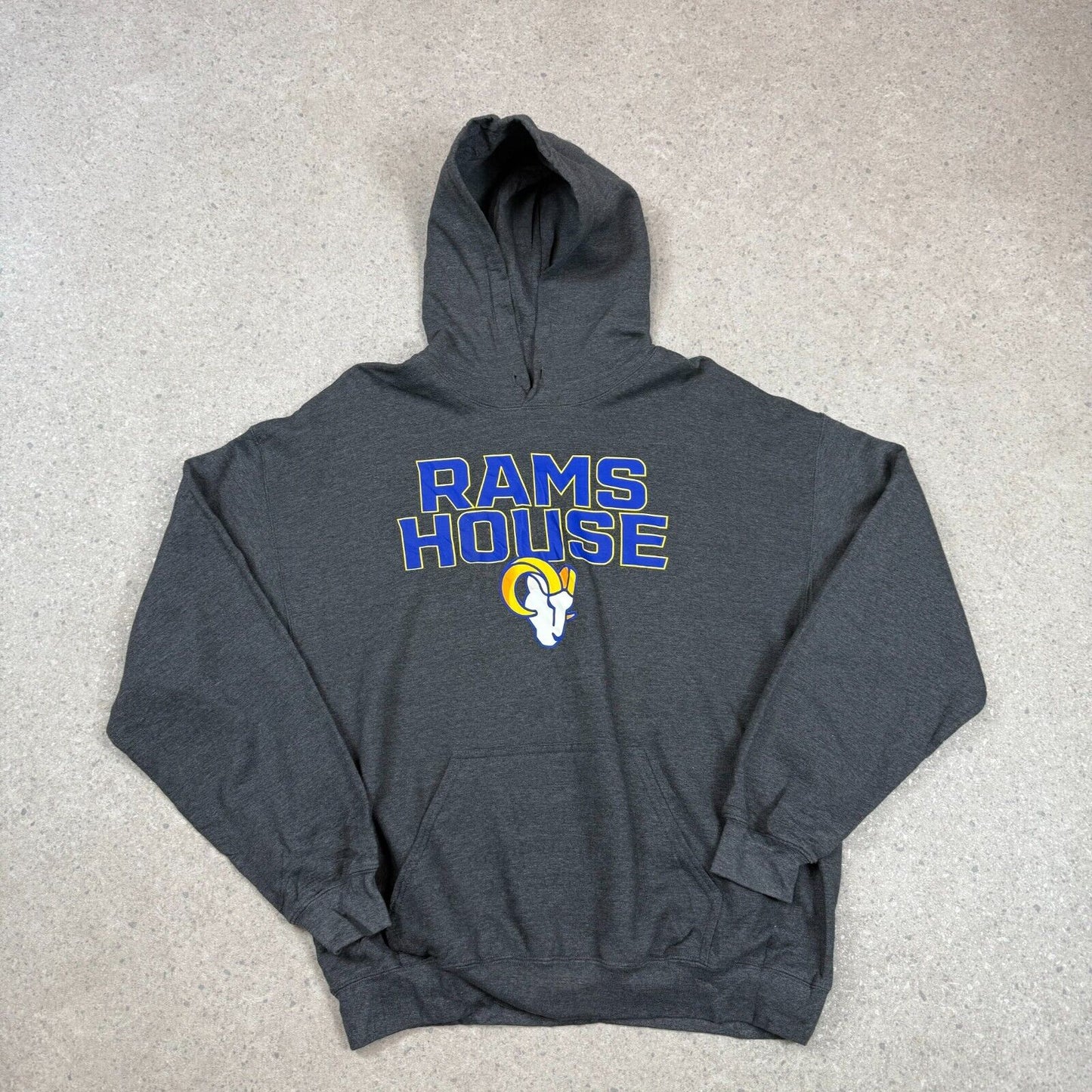 La Rams NFL Hoodie Medium Grey Team Apparel Hooded