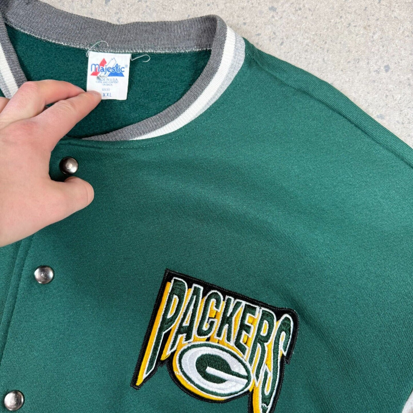 Green Bay Packers Varsity Jacket XXL USA Vintage