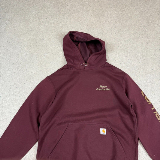 Carhartt Hoodie Medium Burgundy Loose Fit