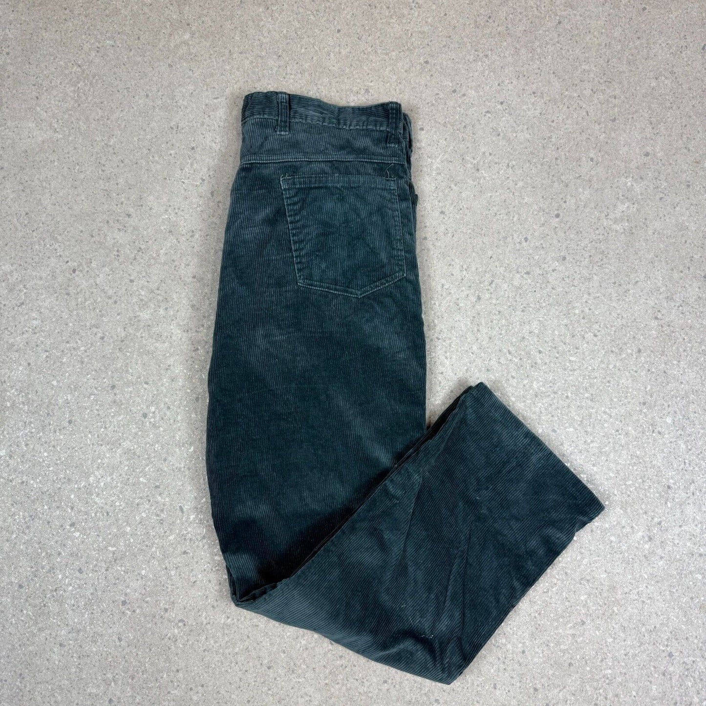 Green Gorduroy Trousers 36x30 Baggy Fit Comfort