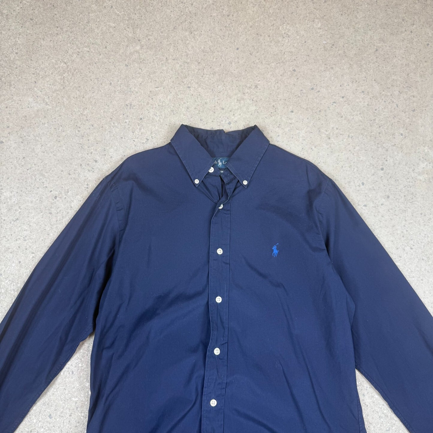 Ralph Lauren Shirt Medium Navy Long Sleeve
