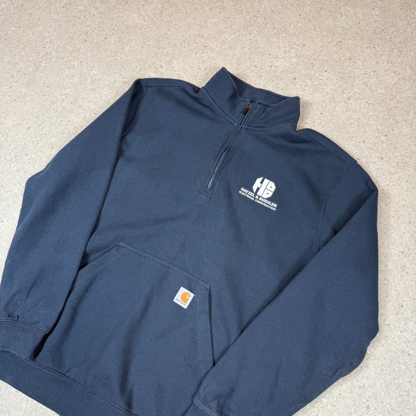 Carhattt 1/4 Zip Jumper XL Navy Colourway Long Sleeve Pocket
