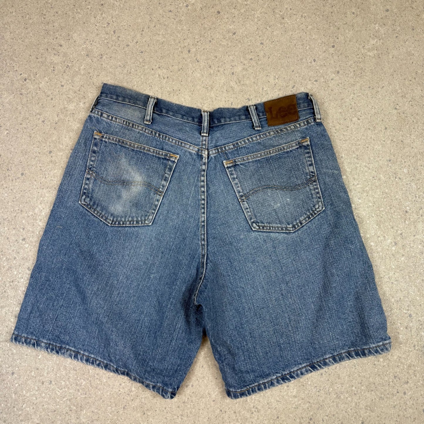 Lee Jorts 36” Blue Baggy Fit Denim