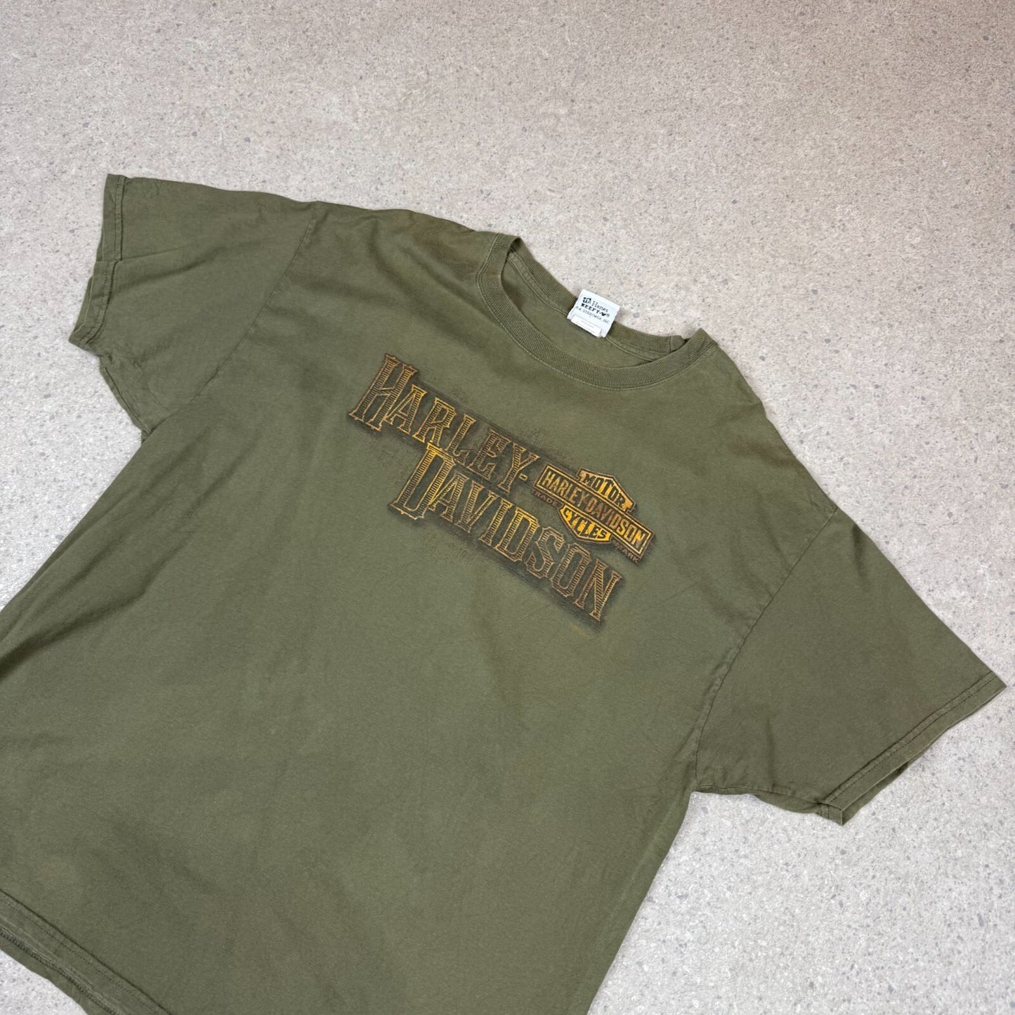 Harley Davidson T Shirt XLDubois PA USA Khaki Green Colourway