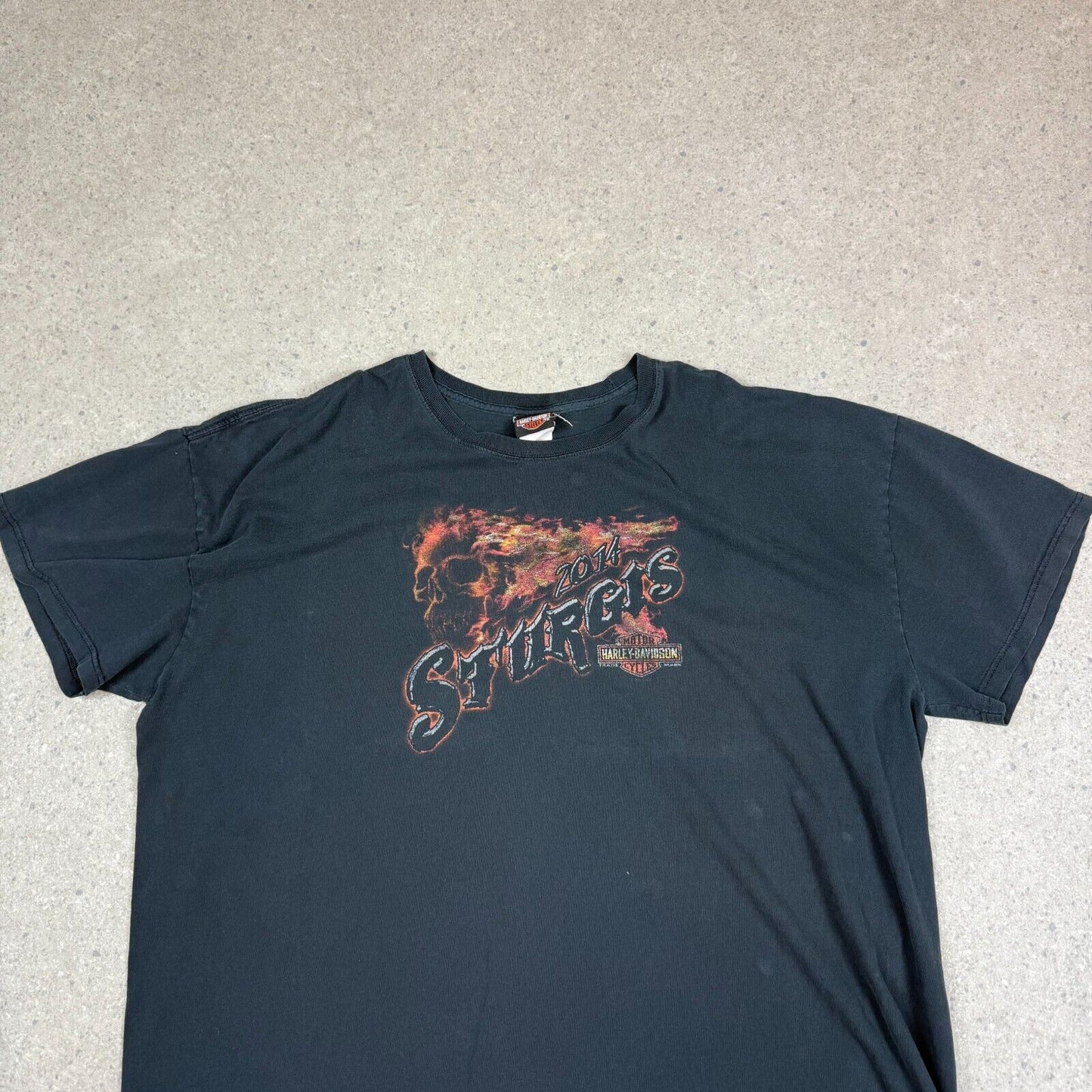 Harley Davidson T Shirt 2XL Black Sturgis 2014 South Dakota
