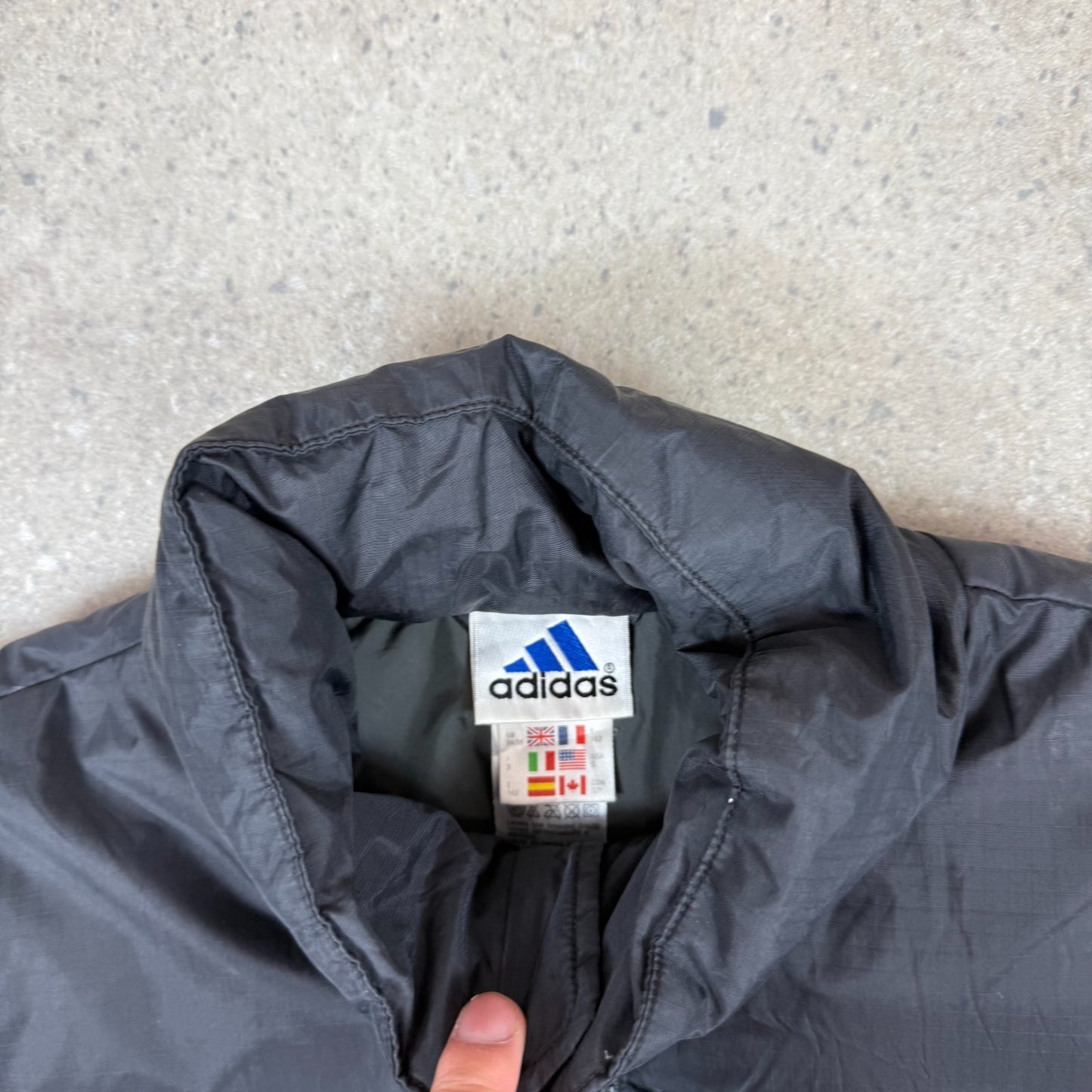 Adidas Puffer Gillet Medium 90s Adidas Black Colourway