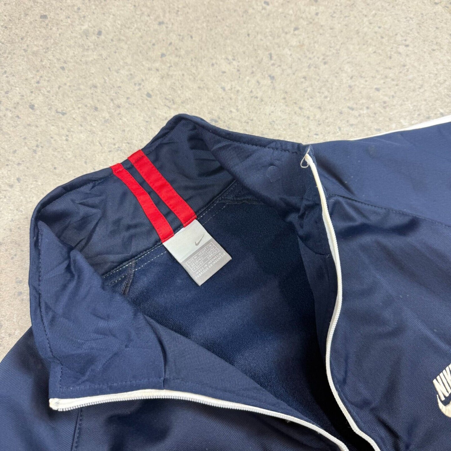 Nike Track Top Medium Navy Vintage Silver Tag Full Zip