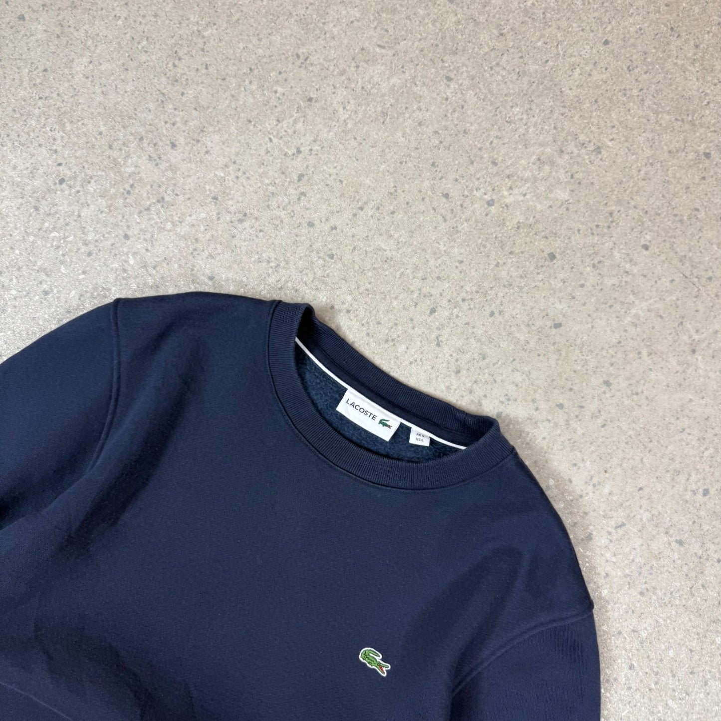 Lacoste Sweatshirt Large Navy Colourway Embroidered Logo Long Sleeve