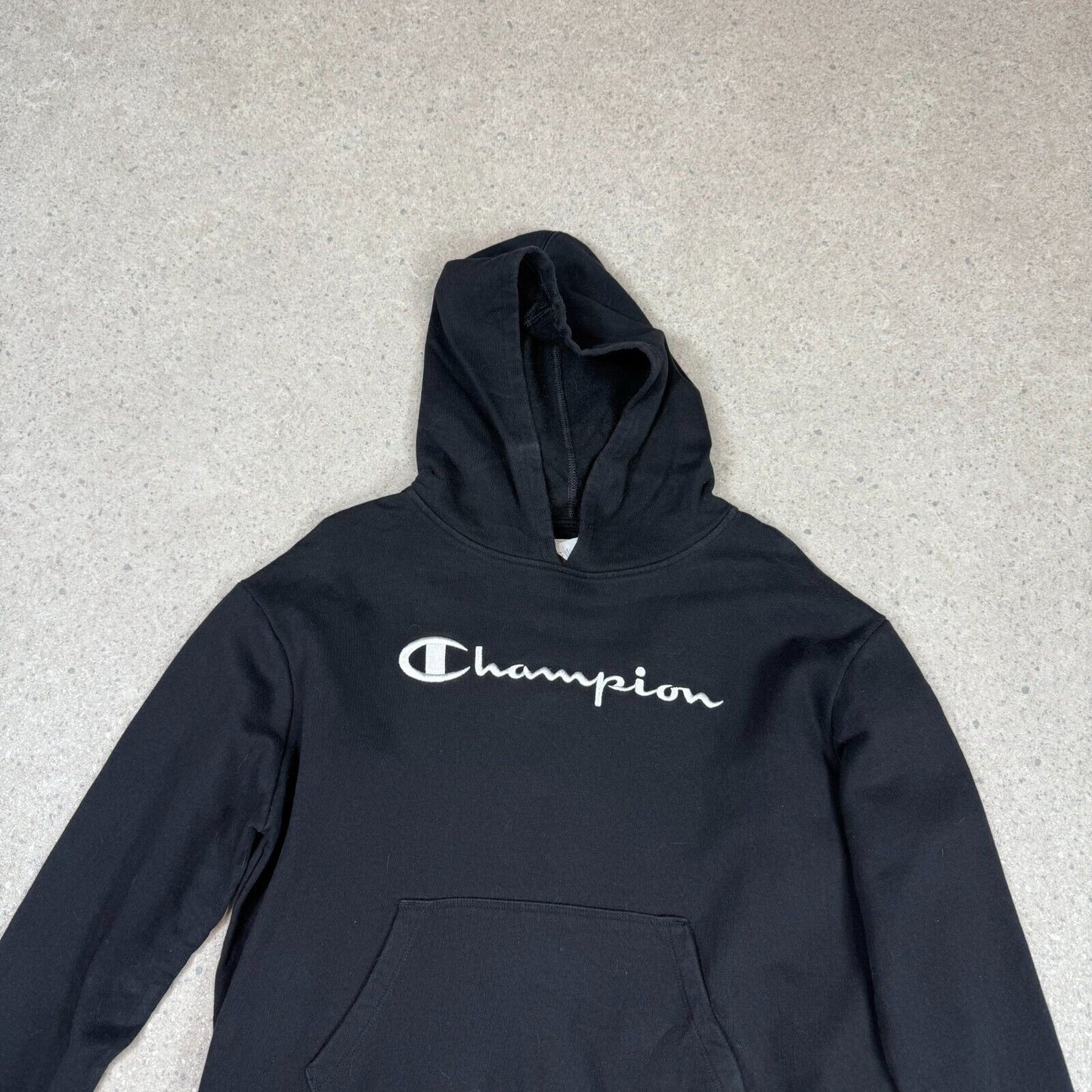Champion Hoodie S/M Black Colourway C Logo Hooded Pokcet