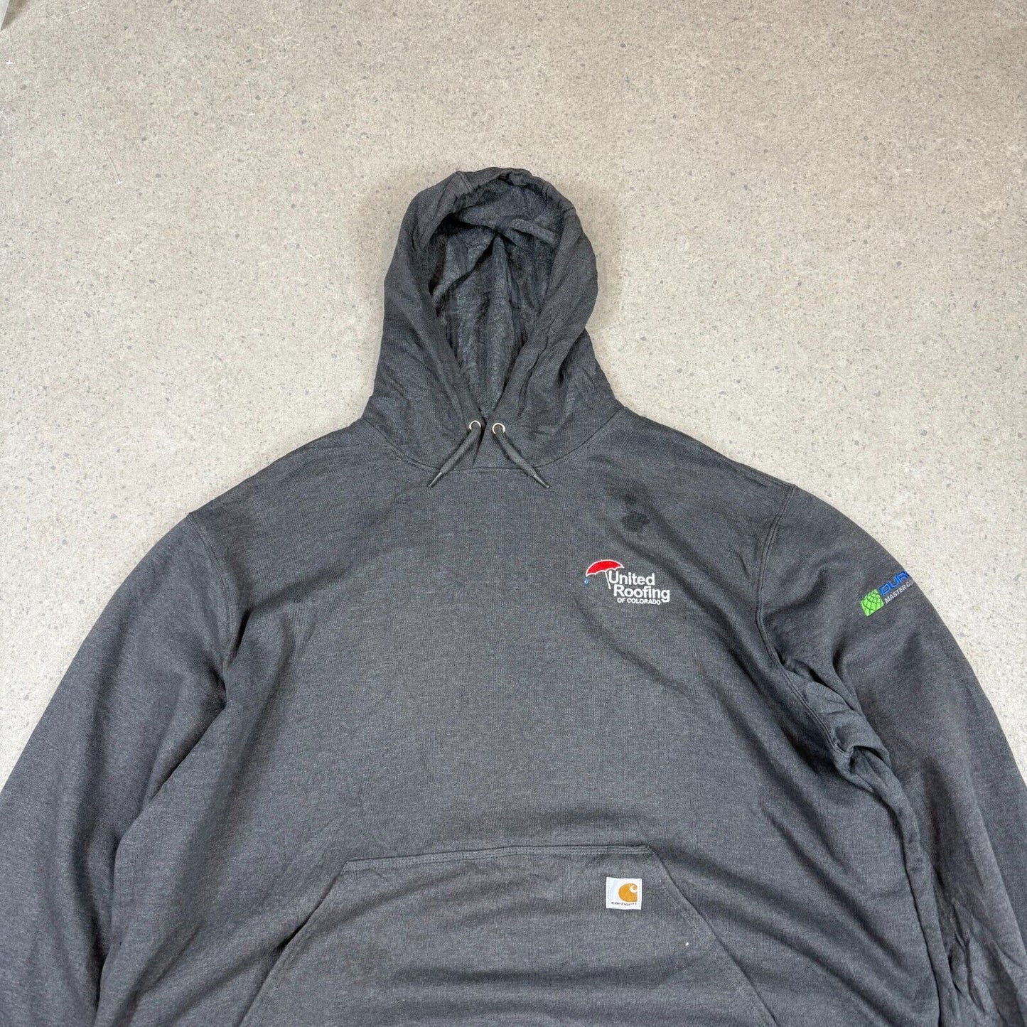 Carhartt Hoodie 3XL Loose Fit Grey Oversized Colardo