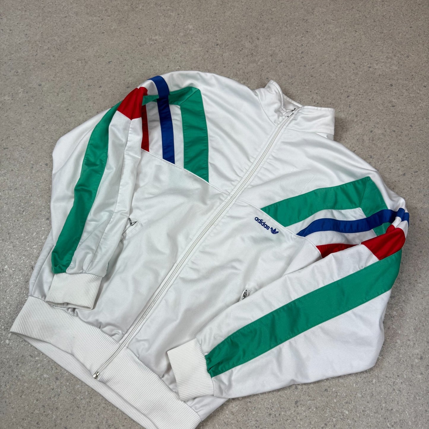 Adidas Track Top Medium 90s Adidas White Colourway