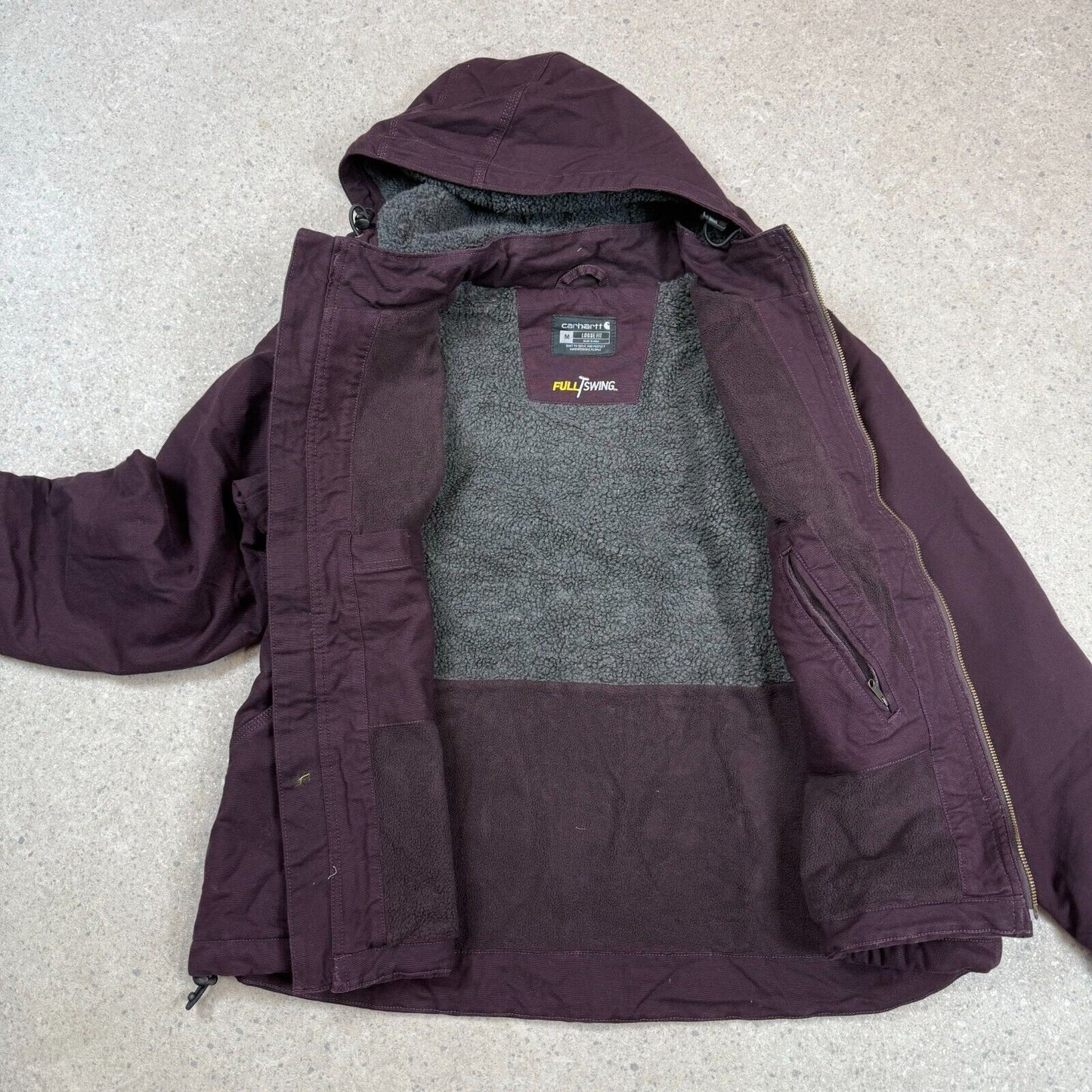 Carhartt Jacket Medium Purple Violet Coloured