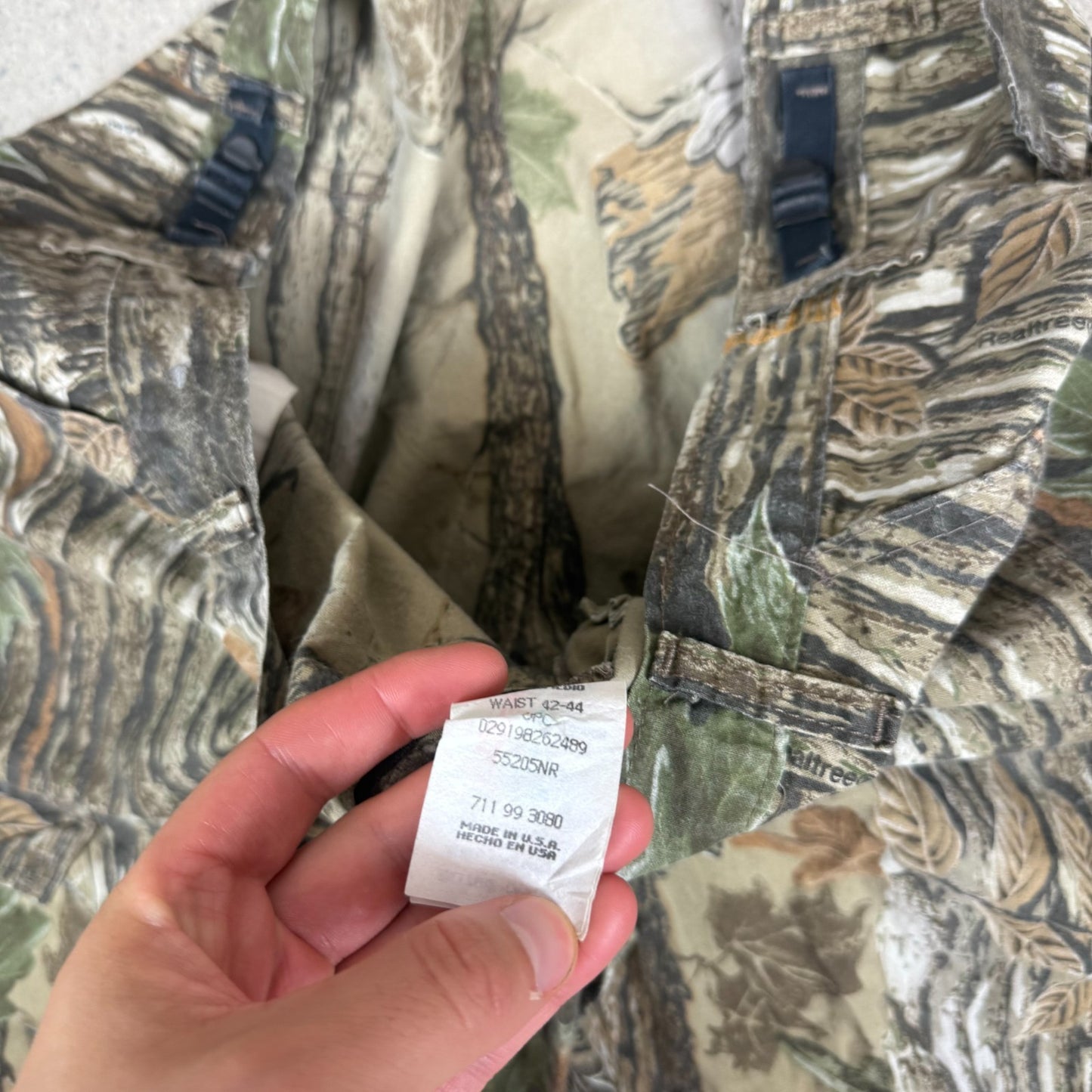 Real Tree Cargos 42x32 Baggy Fit Green Camouflage