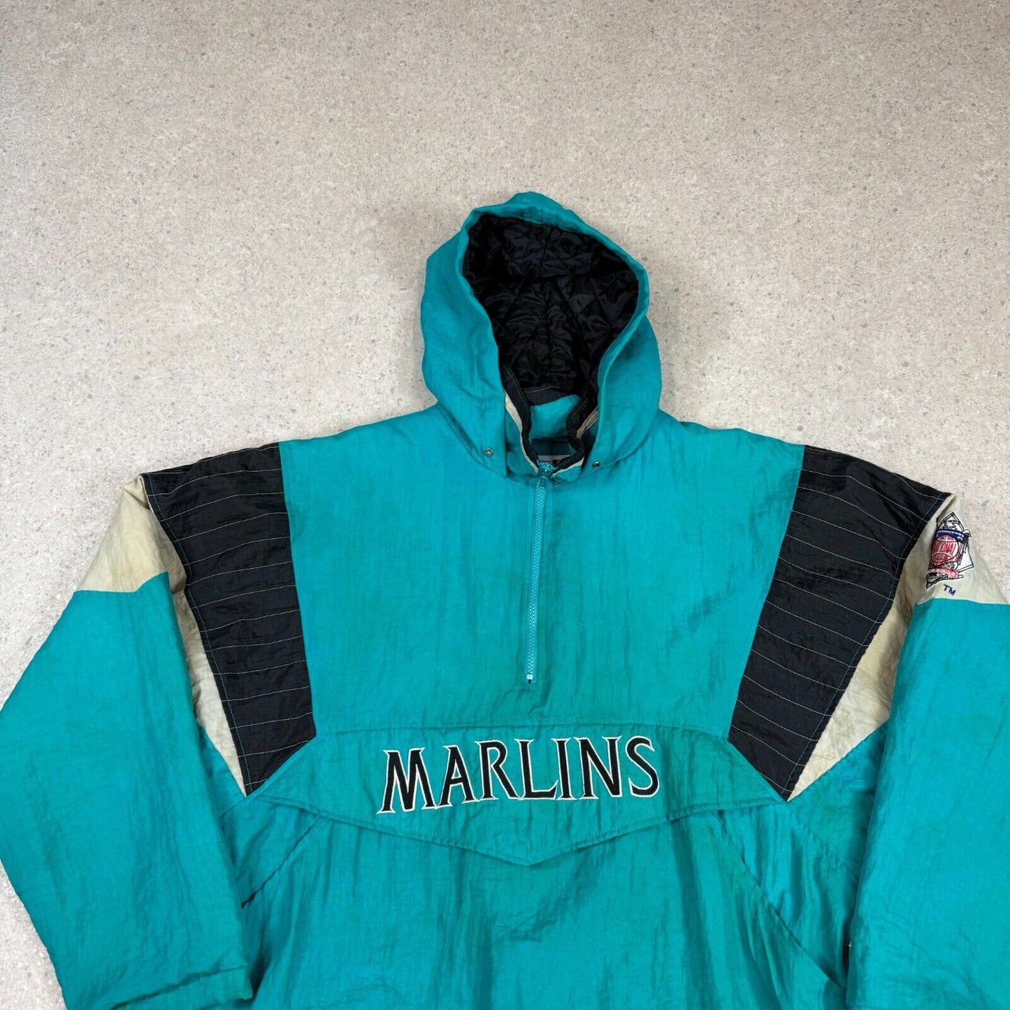 Florida Marlins Starter Jacket Large XL Vintage Turquoise 90s