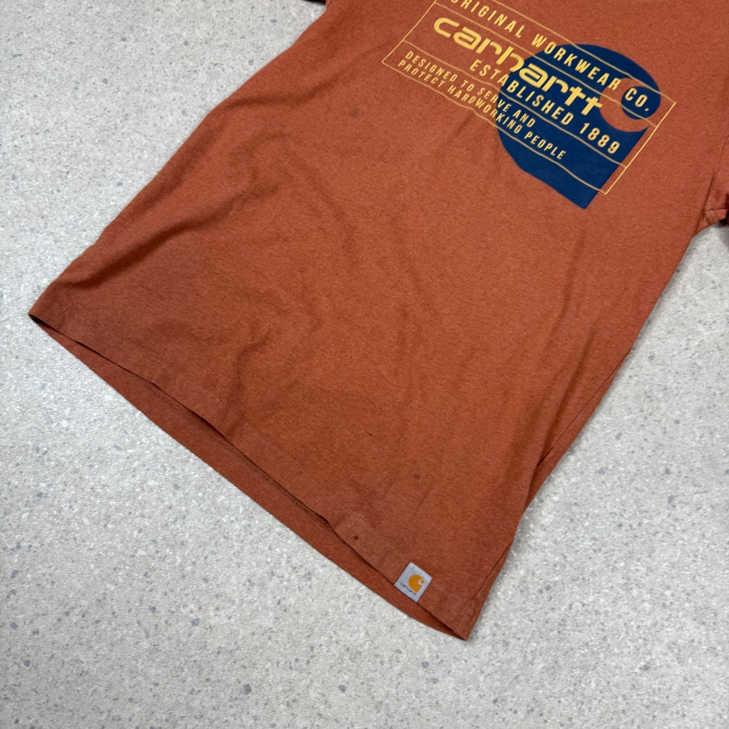Carhartt T Shirt Small Orange Colourway