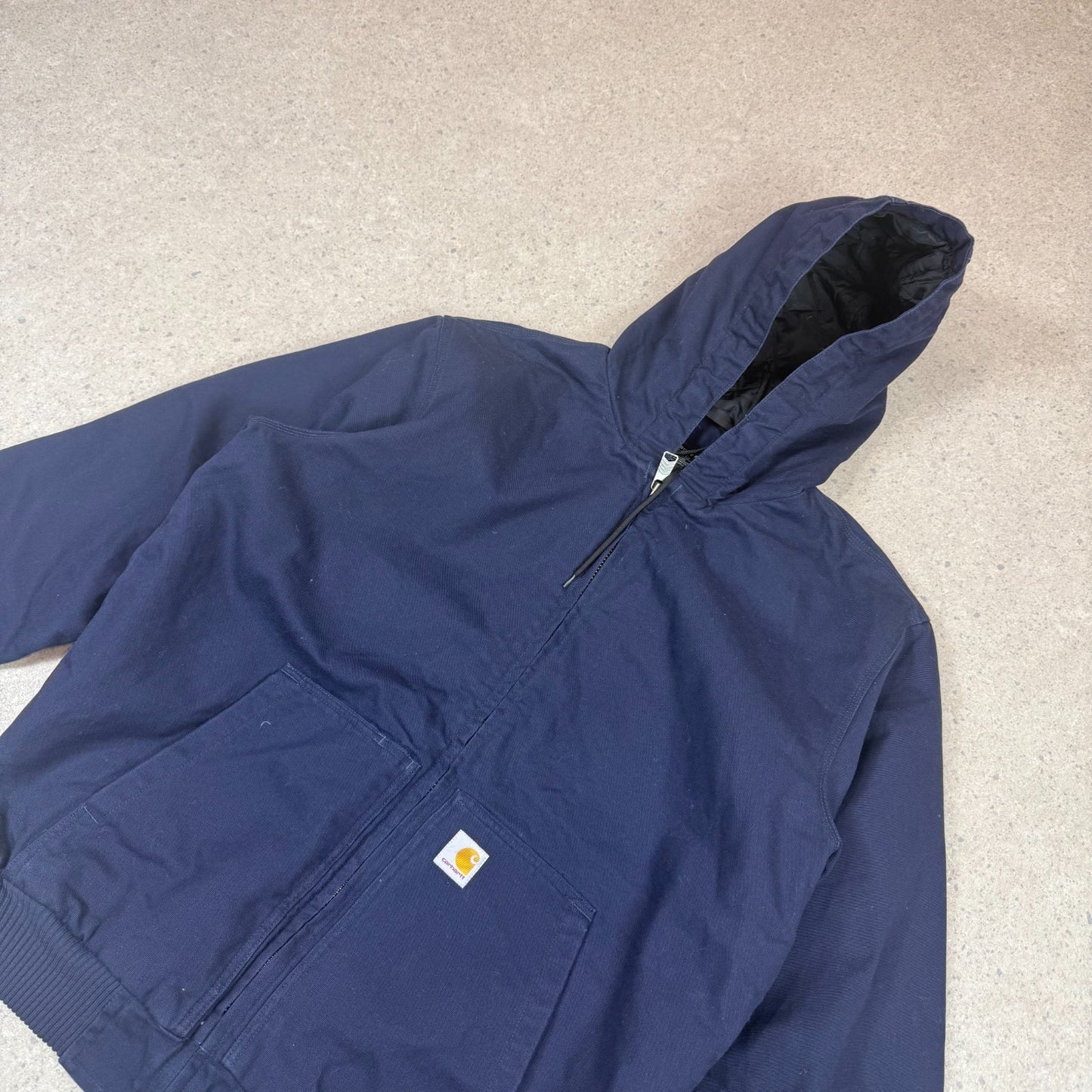 Carhartt Active Jacket Medium Navy Colourway Loose Fit Hooded