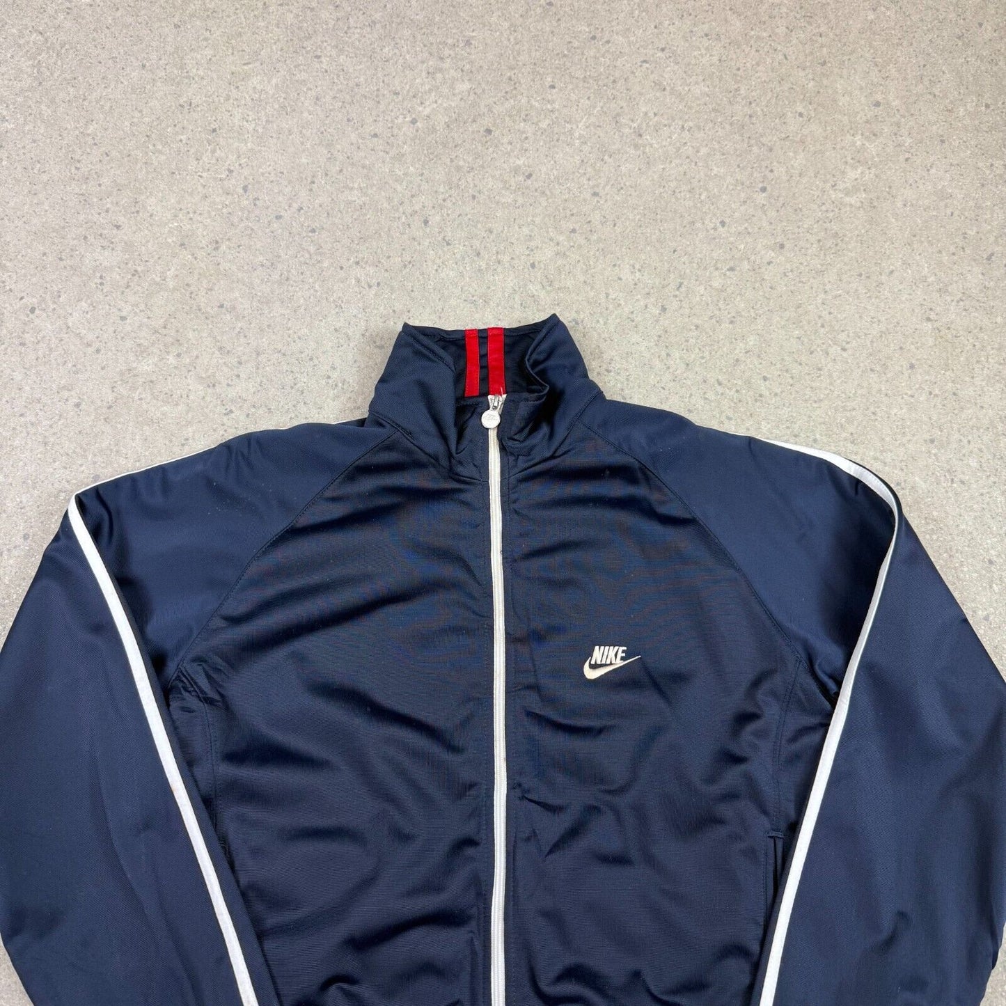 Nike Track Top Medium Navy Vintage Silver Tag Full Zip
