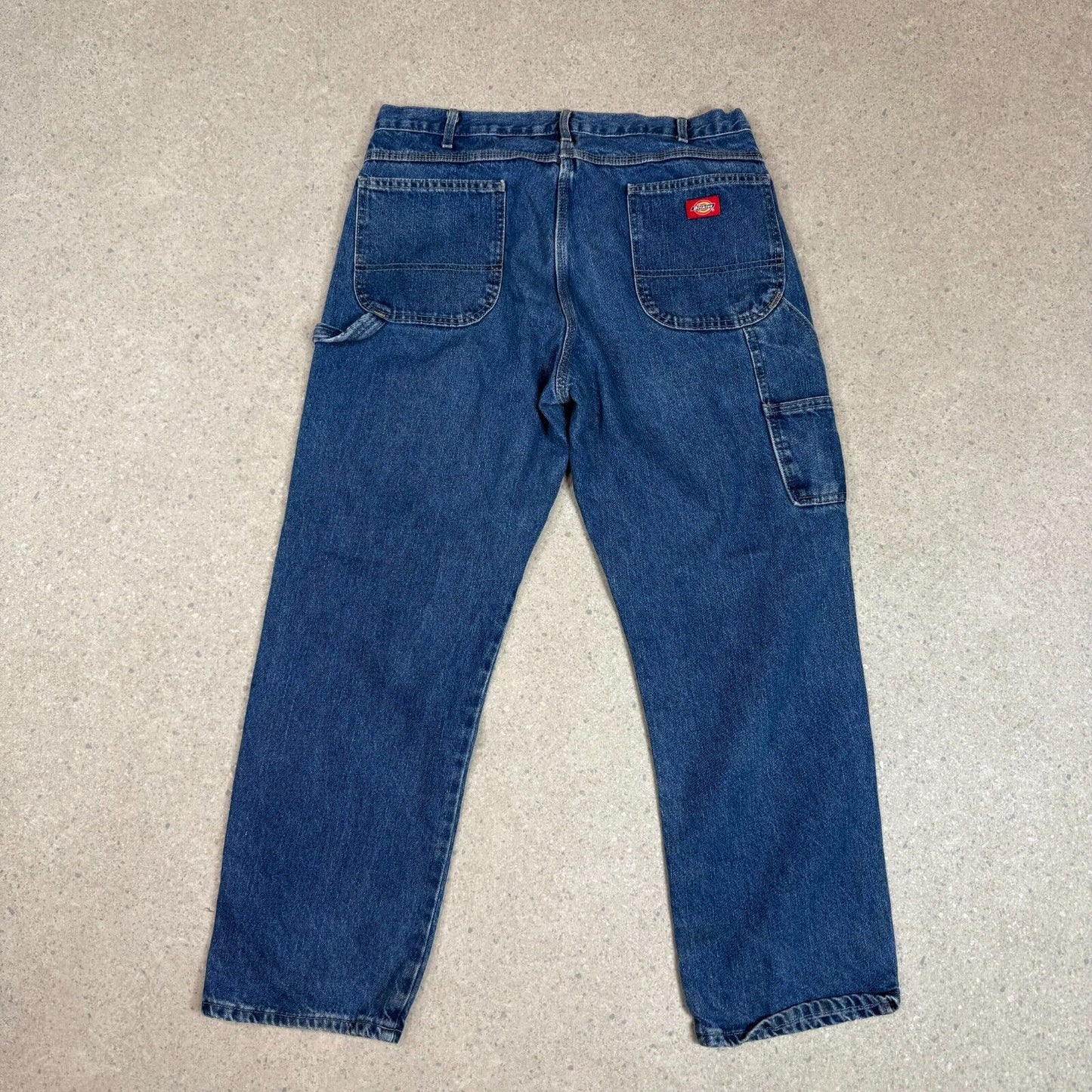 Dickies Carpenter Jeans 38x30 Dark Blue Denim Baggy Fit