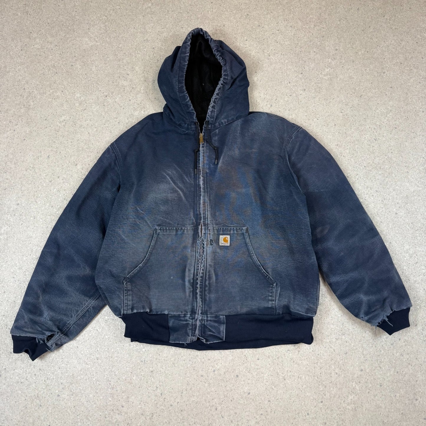 Carhartt Active Jacket XL Navy Colourway Model J131DNY Hooded